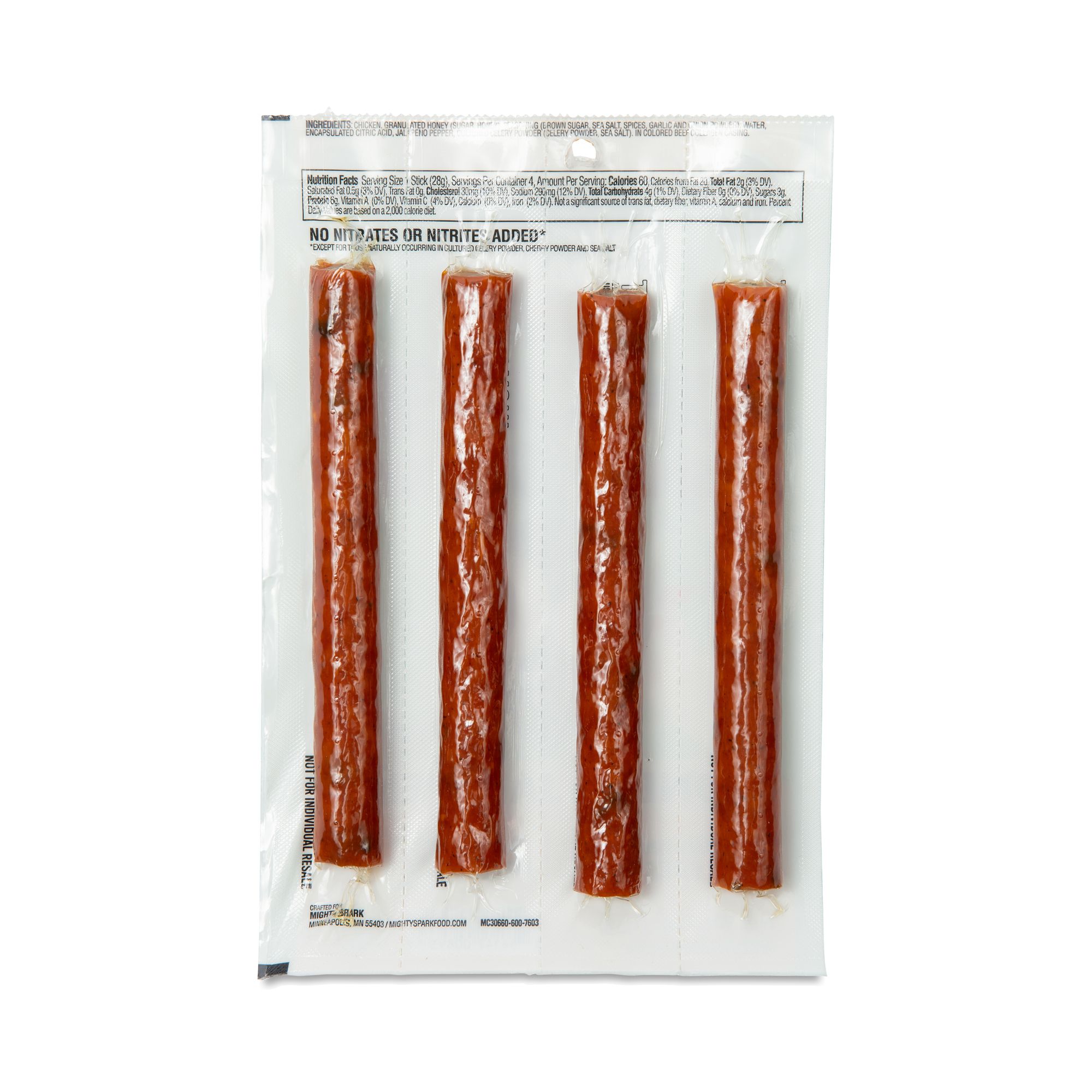 Chicken Snack Sticks, Honey & Jalapeño