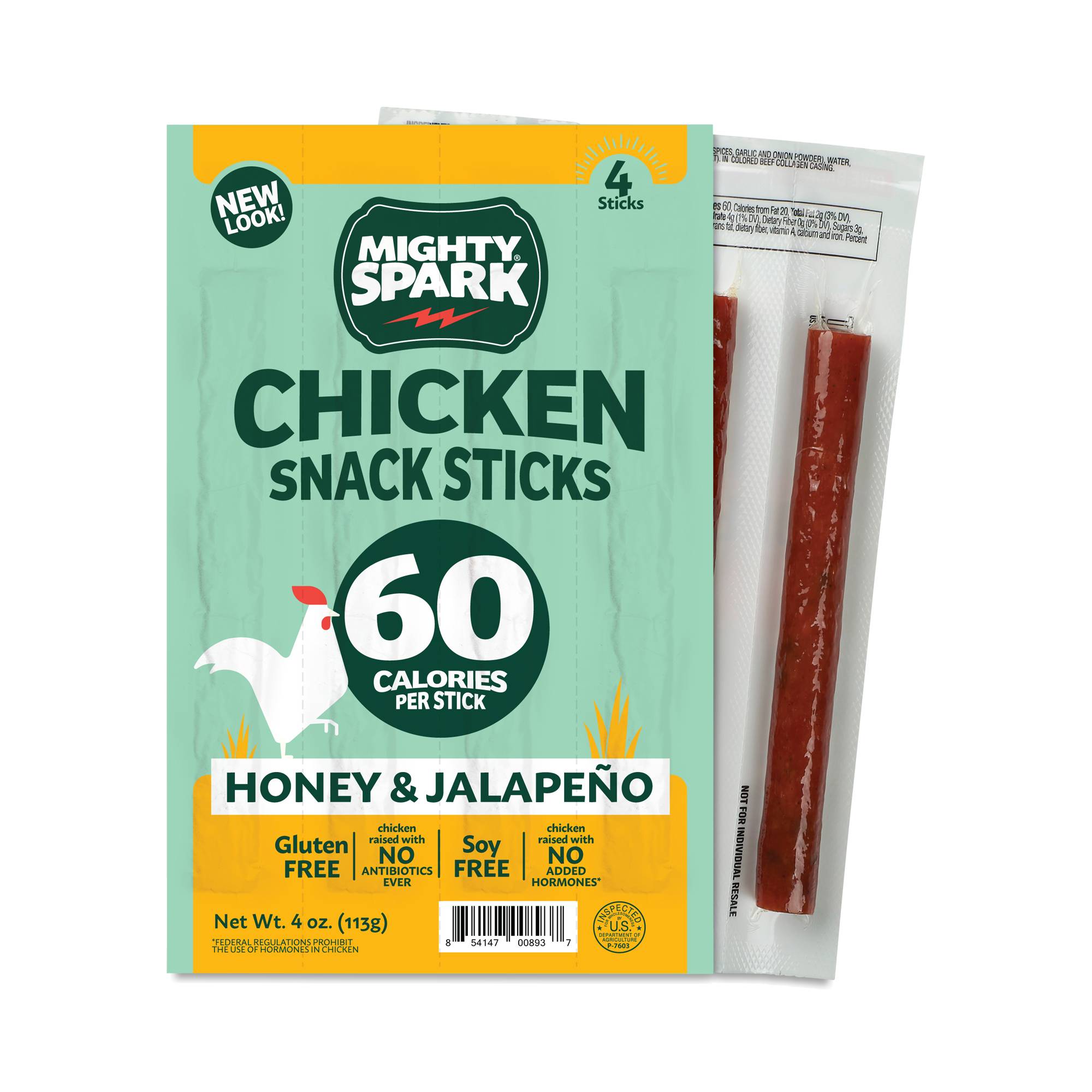 Chicken Snack Sticks, Honey & Jalapeño