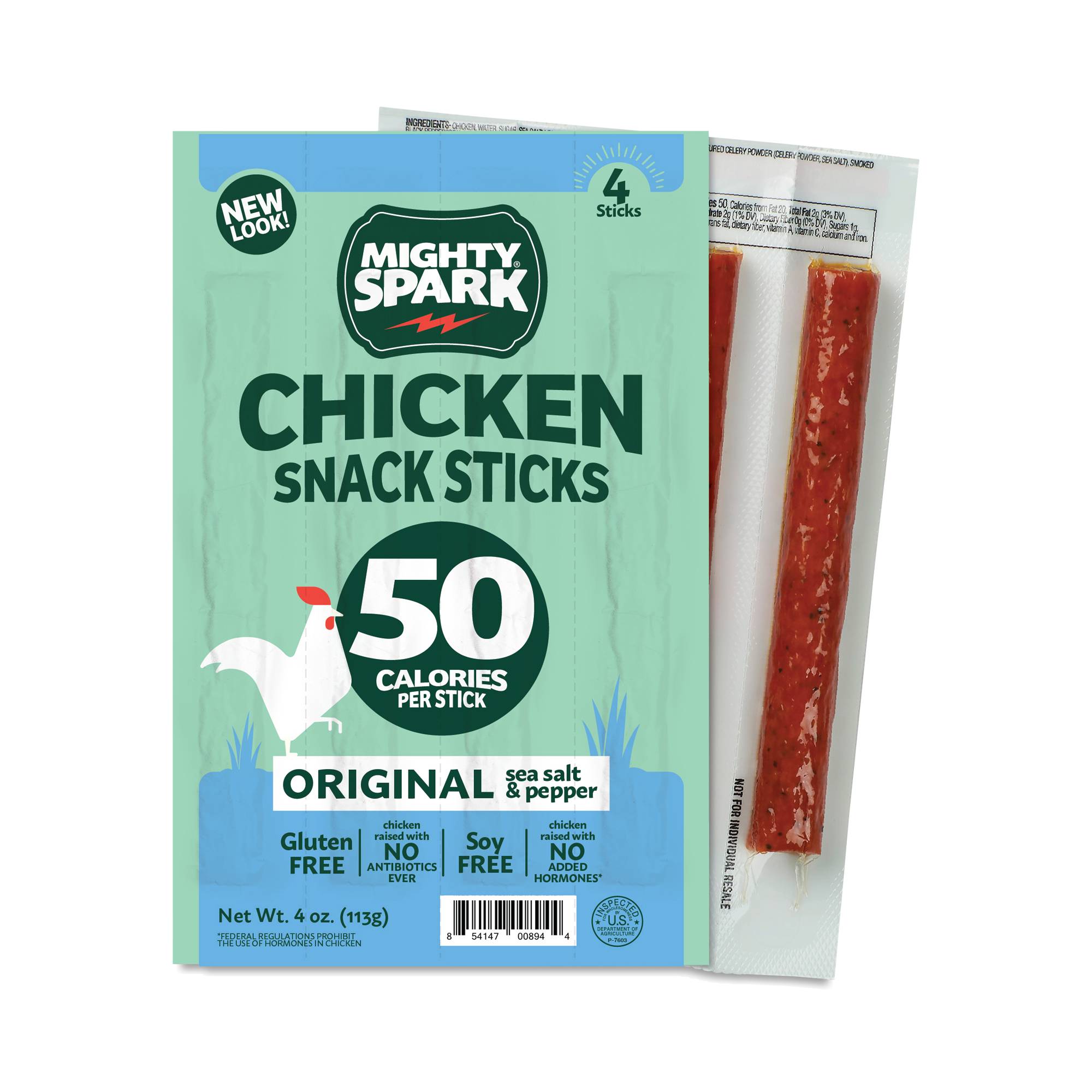 Chicken Snack Sticks, Original Sea Salt & Pepper