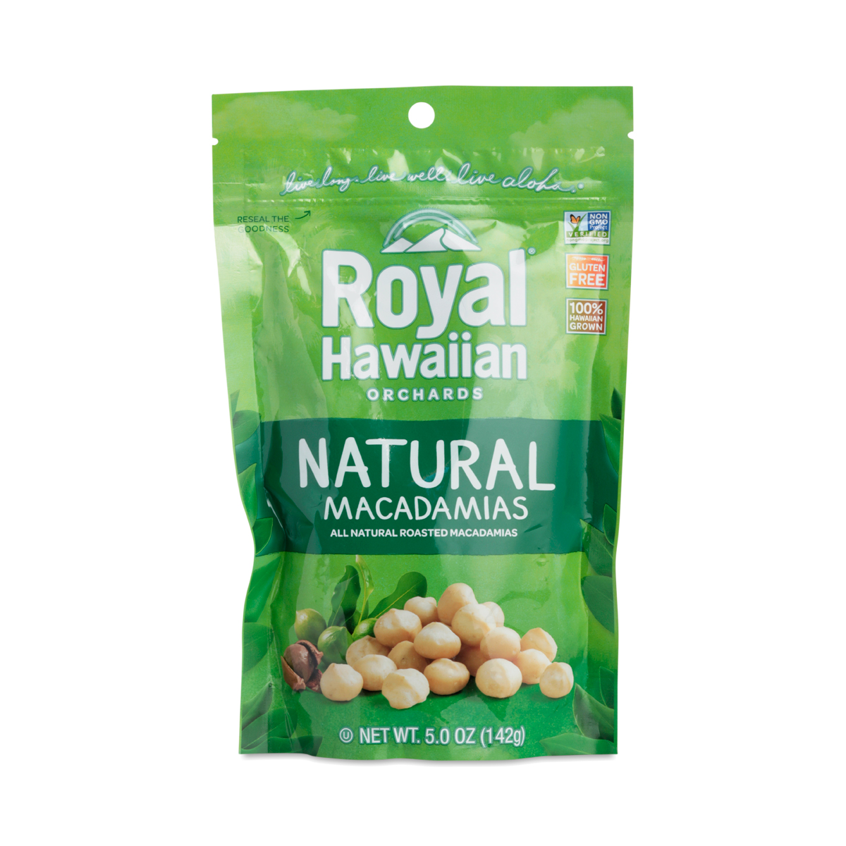Royal Hawaiian Orchards Natural Roasted Macadamia Nuts, Unsalted