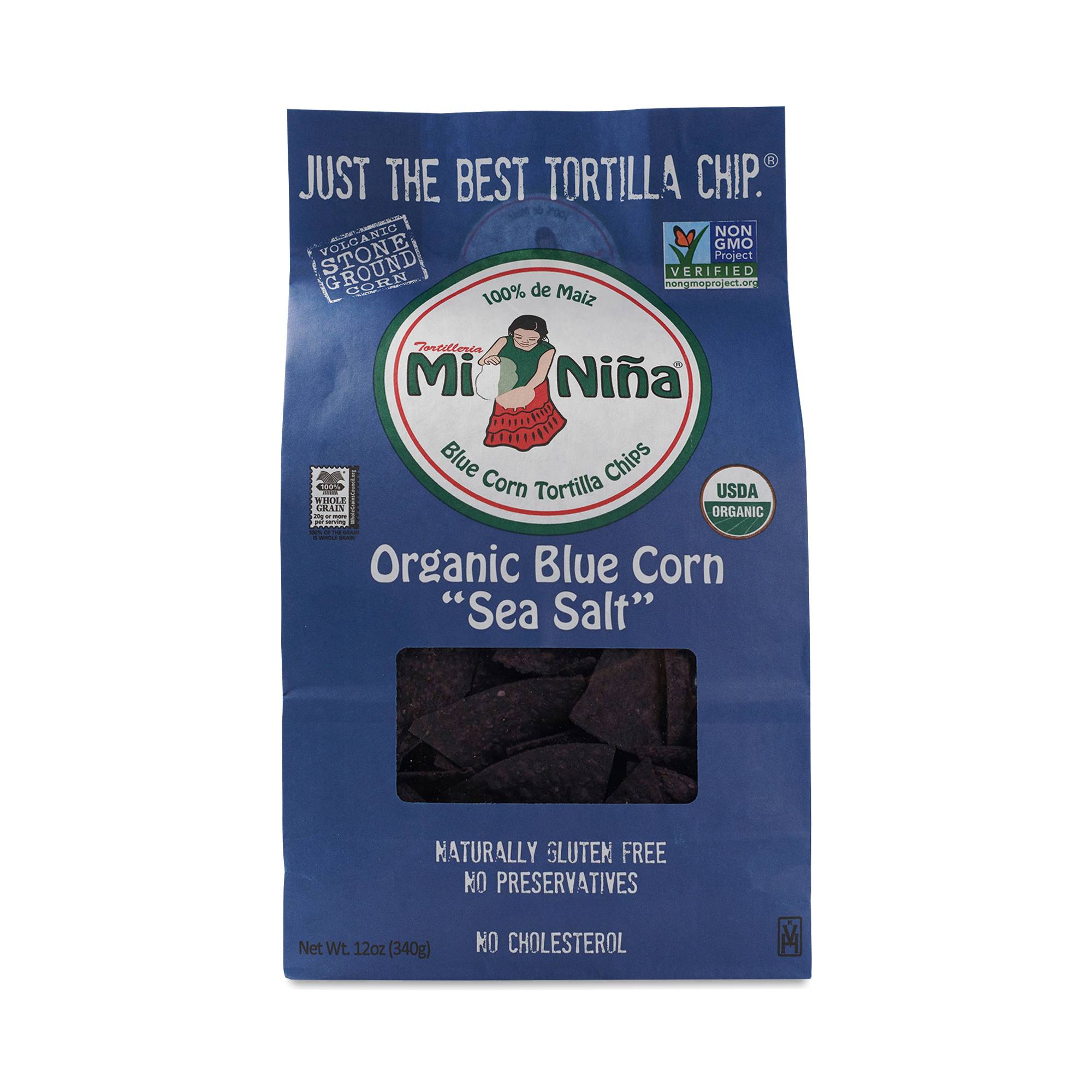 Organic Tortilla Chip, Blue