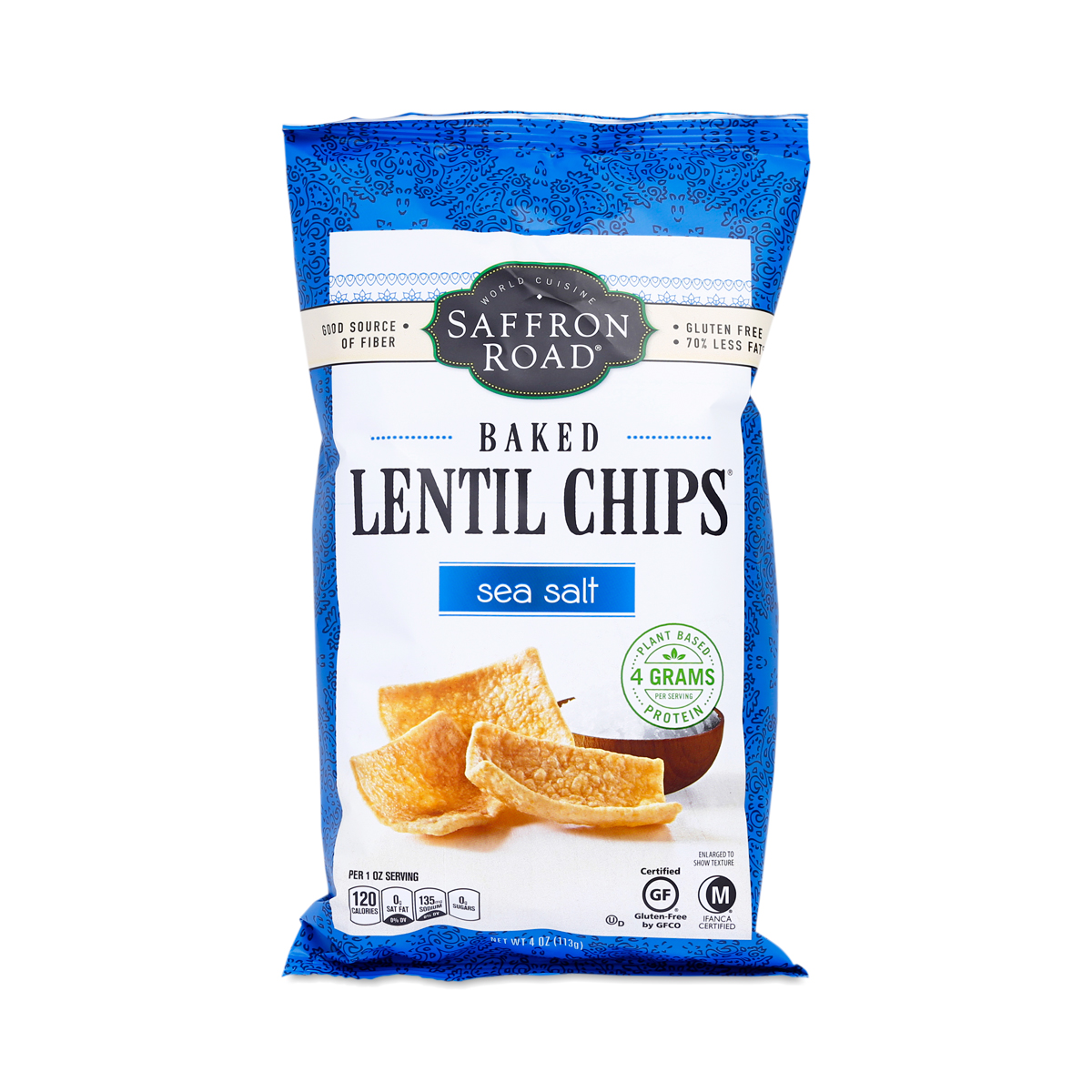 Baked Lentil Chips, Sea Salt