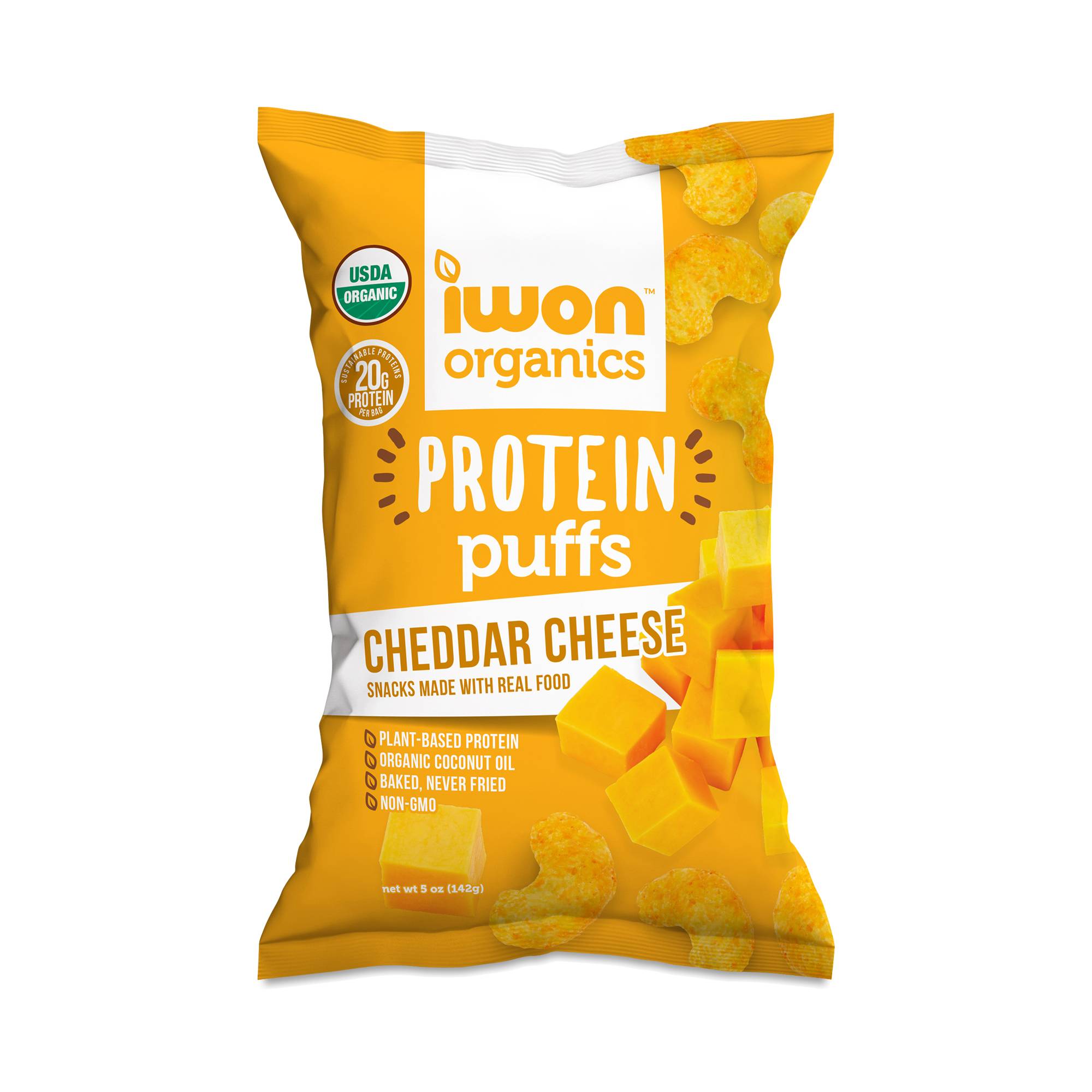 Organic Protein Puffs, Cheddar Cheese