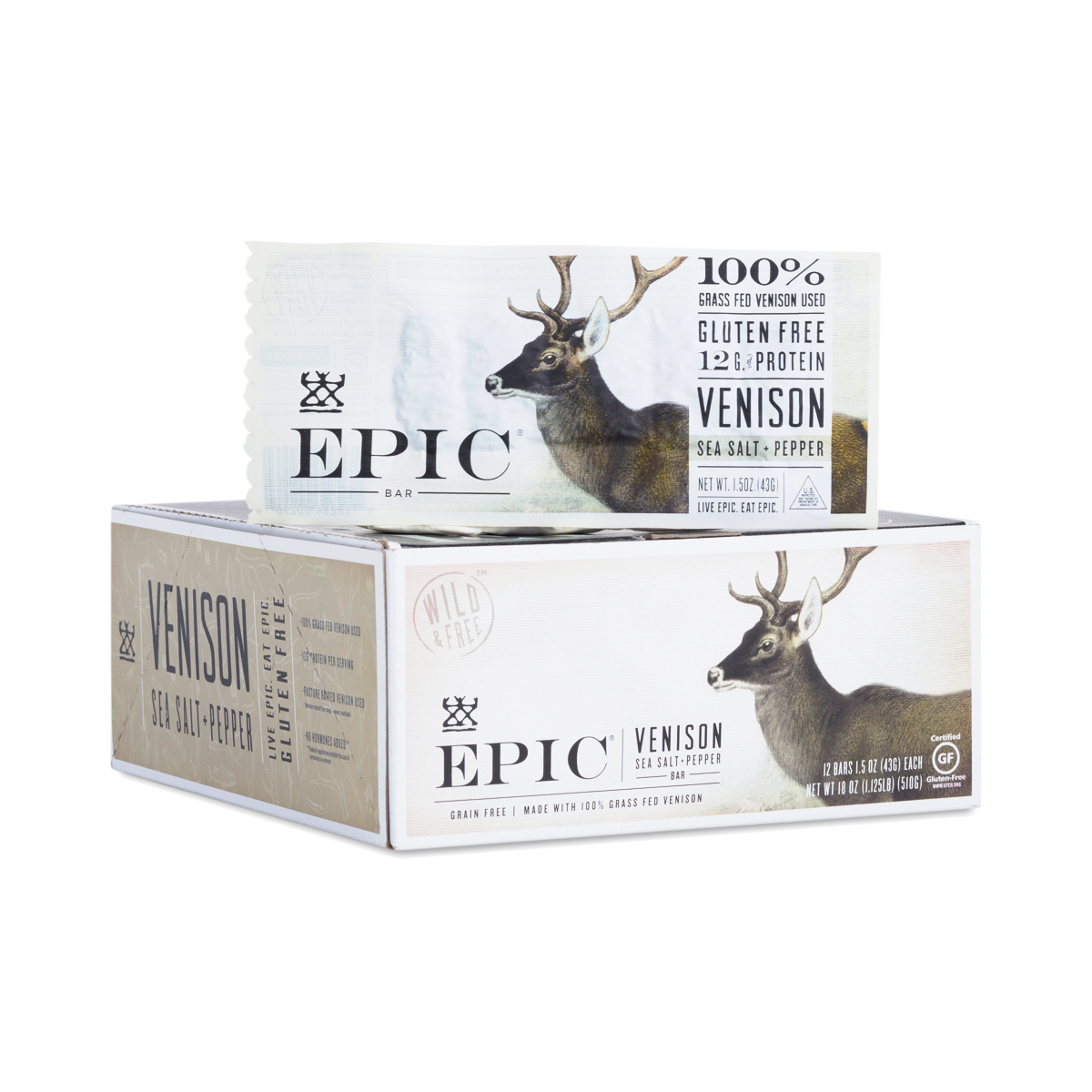 Venison Sea Salt and Pepper Bar