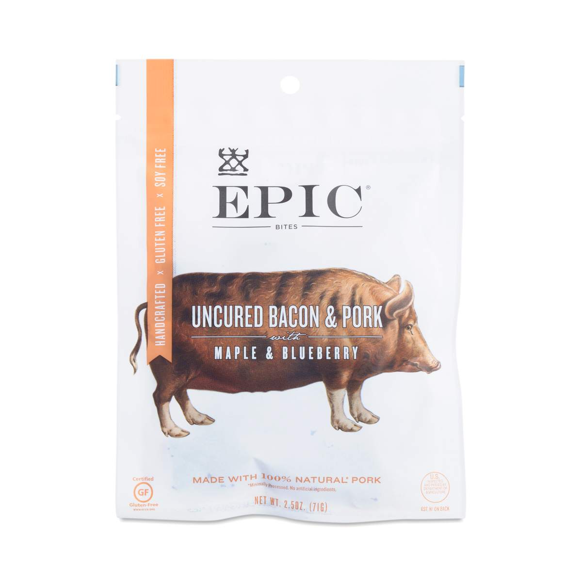 Uncured Bacon & Pork with Maple & Blueberry Bites