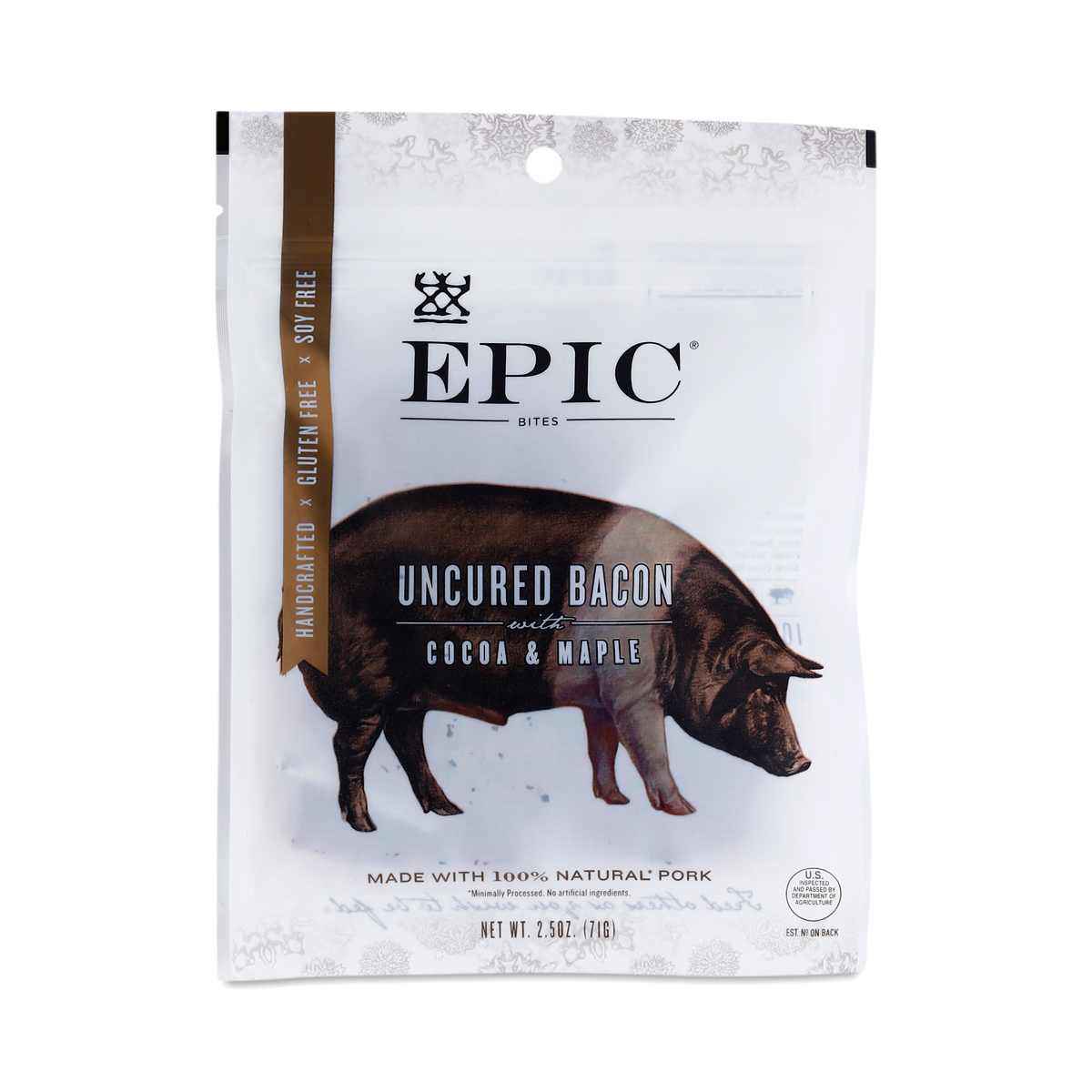 Uncured Bacon with Cocoa & Maple Bites