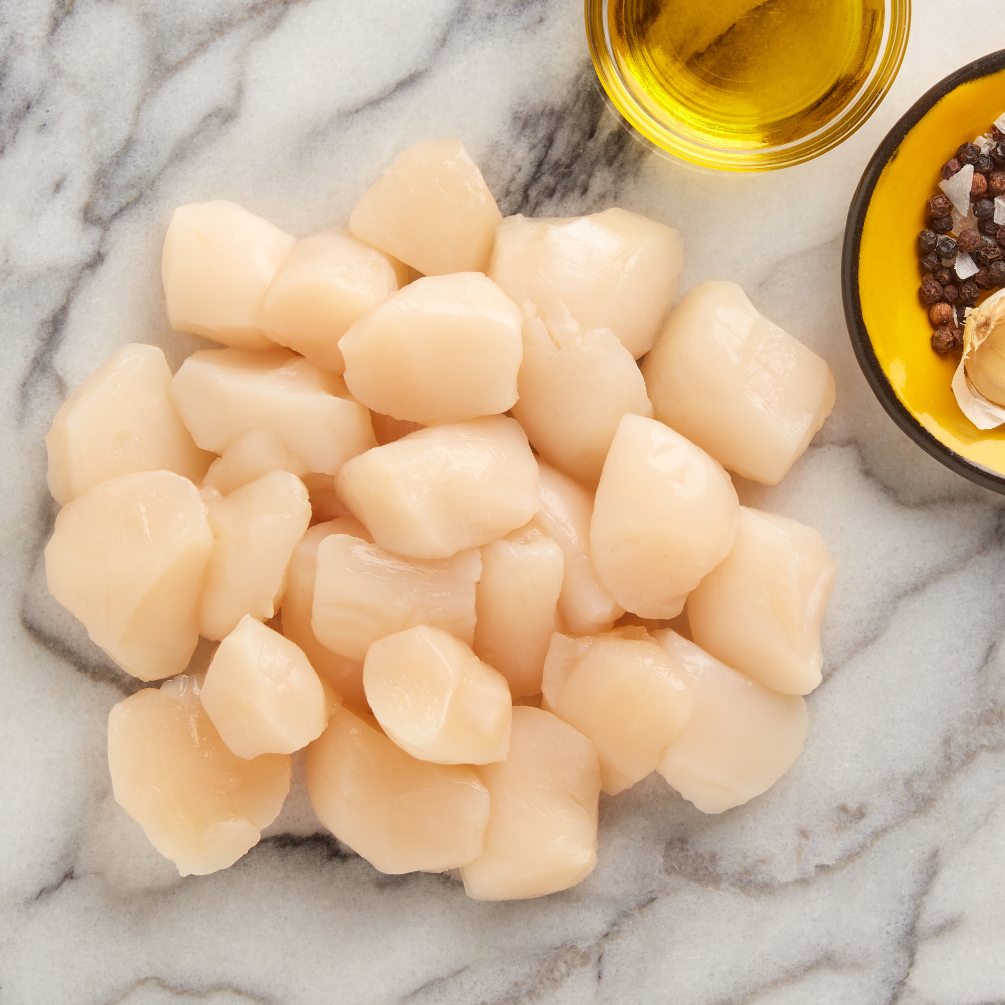 True Tides Seafood Sustainably Farmed Bay Scallops, 2 Pack Thrive Market