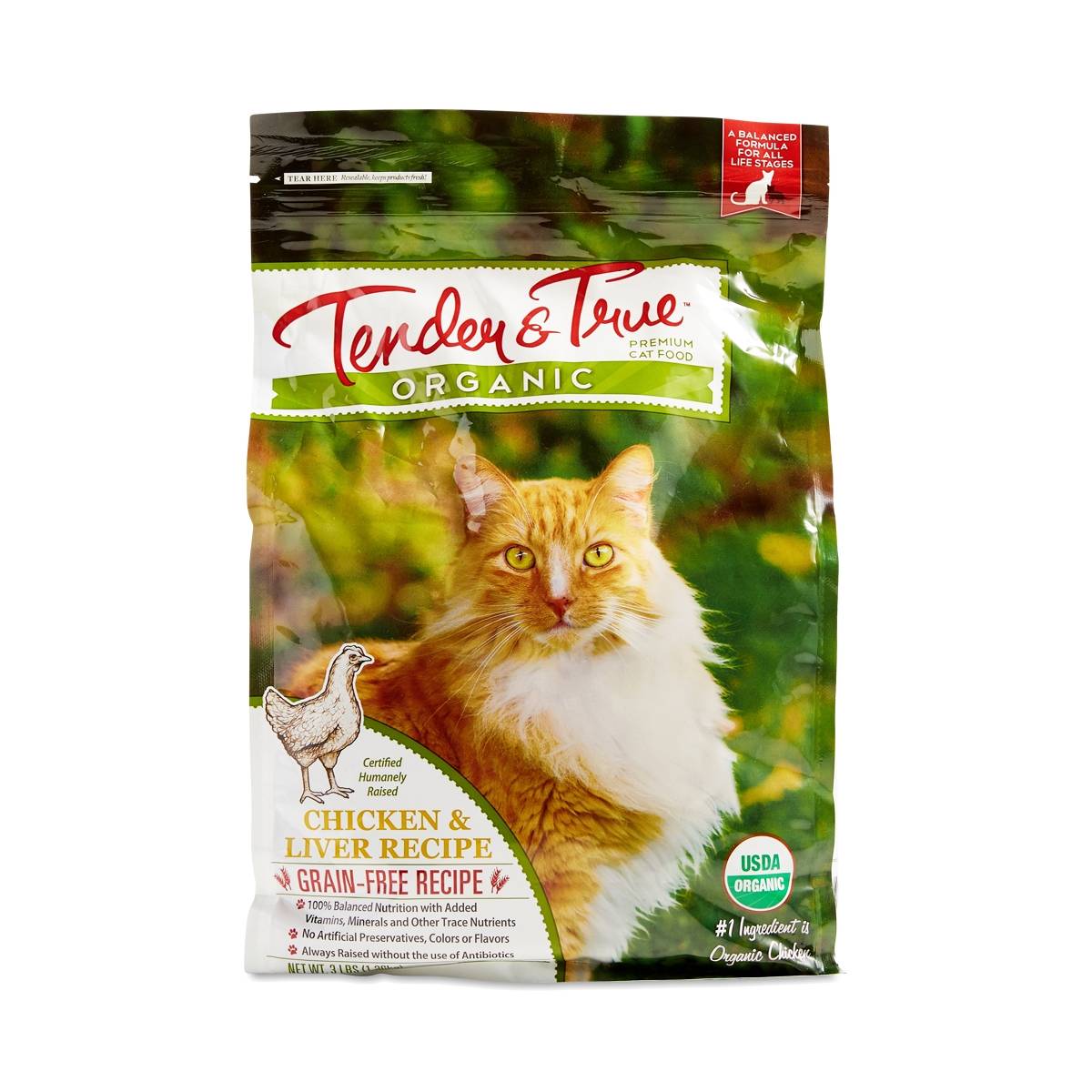 Chicken & Liver Recipe Dry Cat Food by Tender & True Thrive Market