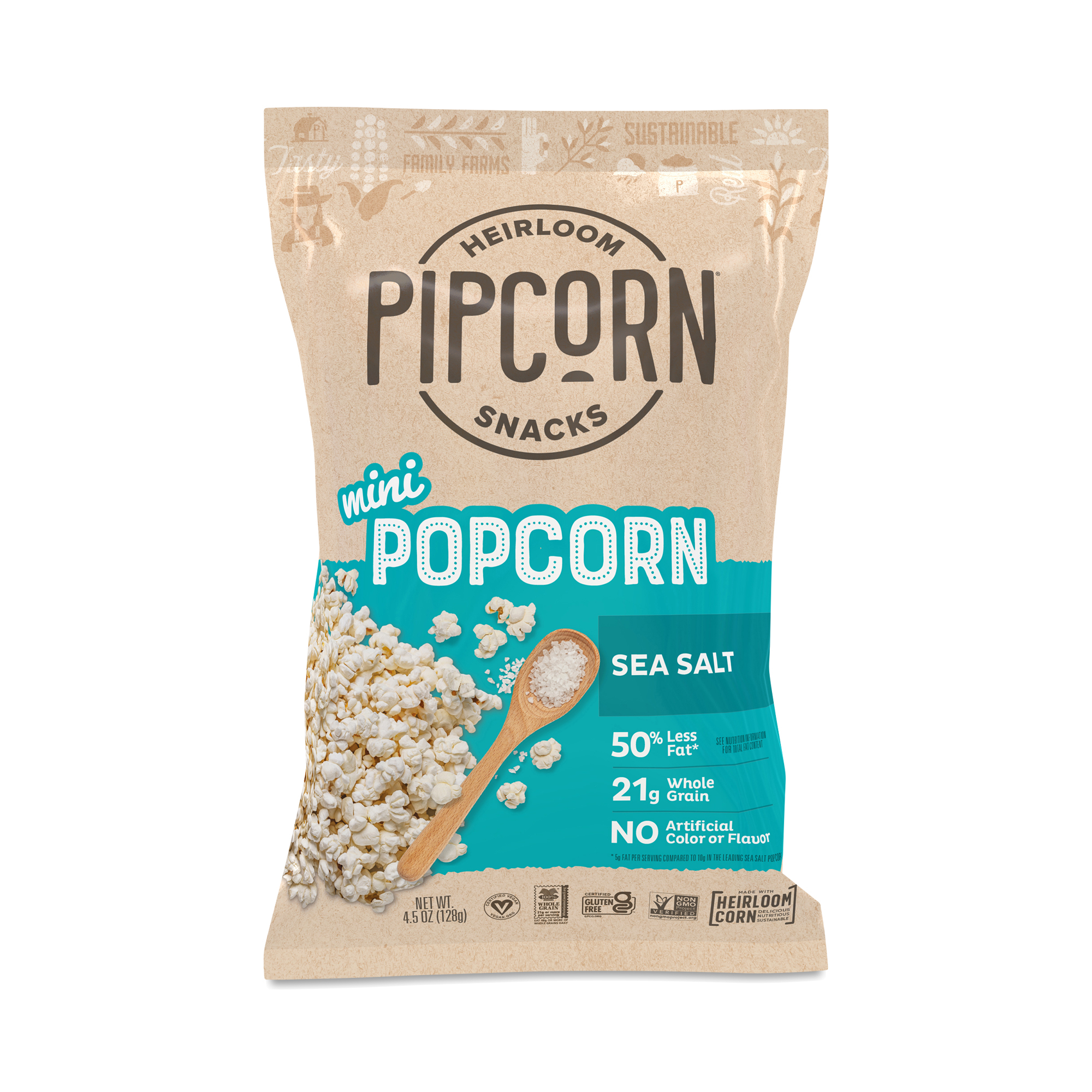 Pipcorn Mini Popcorn, Sea Salt Thrive Market