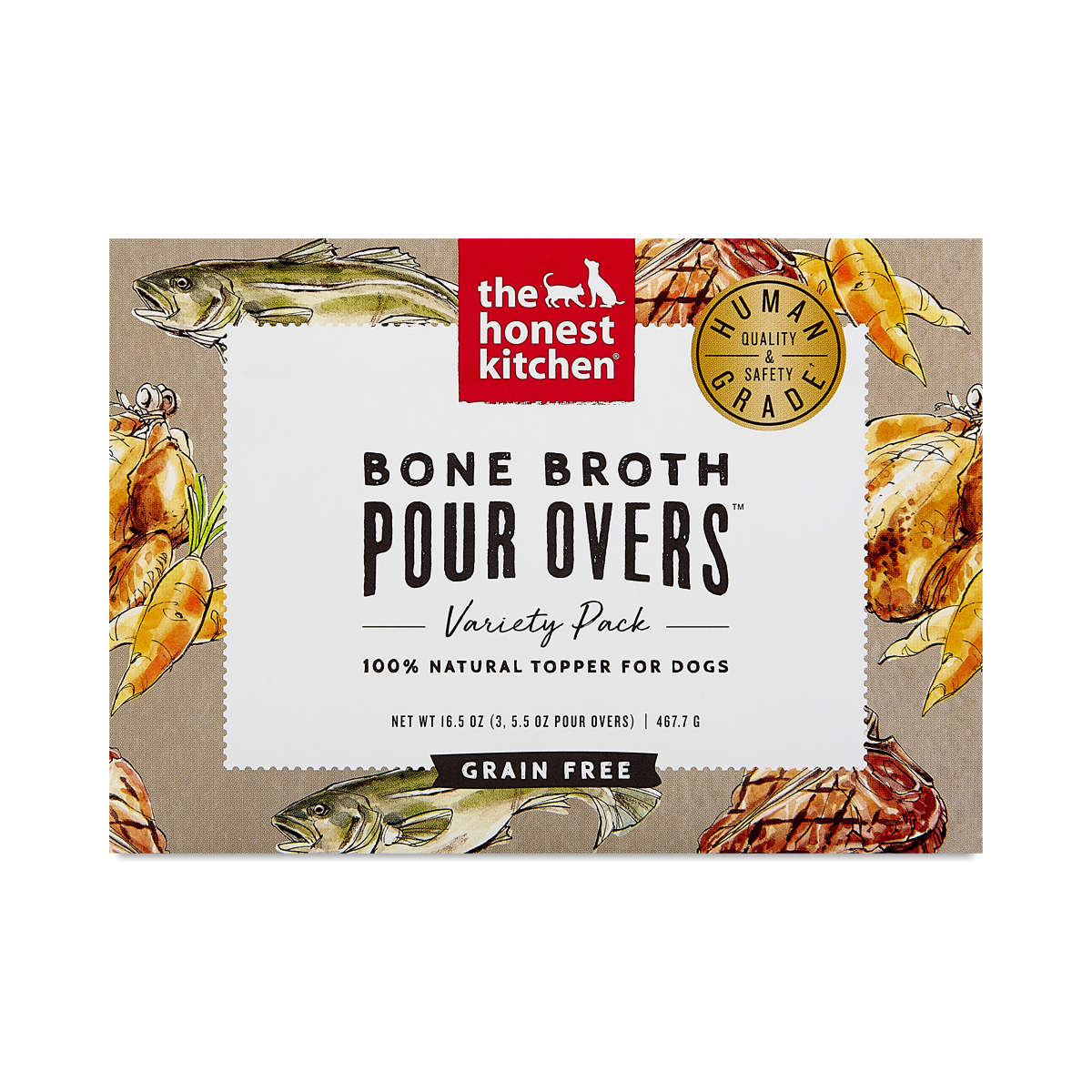 The Honest Kitchen Bone Broth POUR OVERS Variety 3 Pack Thrive Market   855089008221 1 1 1 