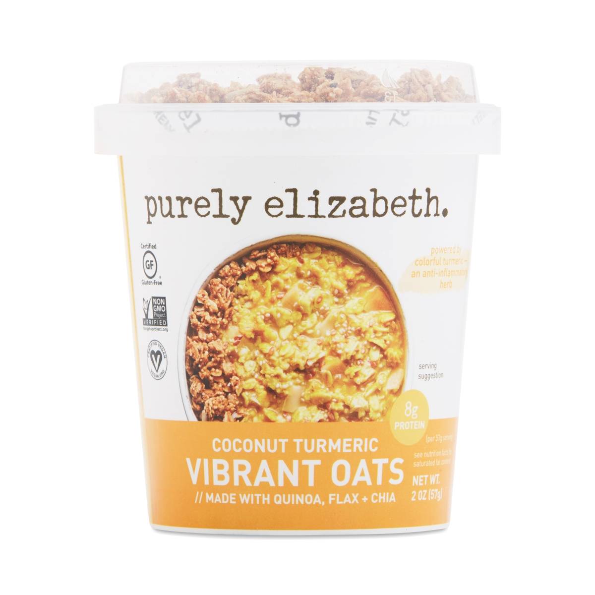 Purely Elizabeth Vibrant Oats Cup, Coconut Turmeric Thrive Market