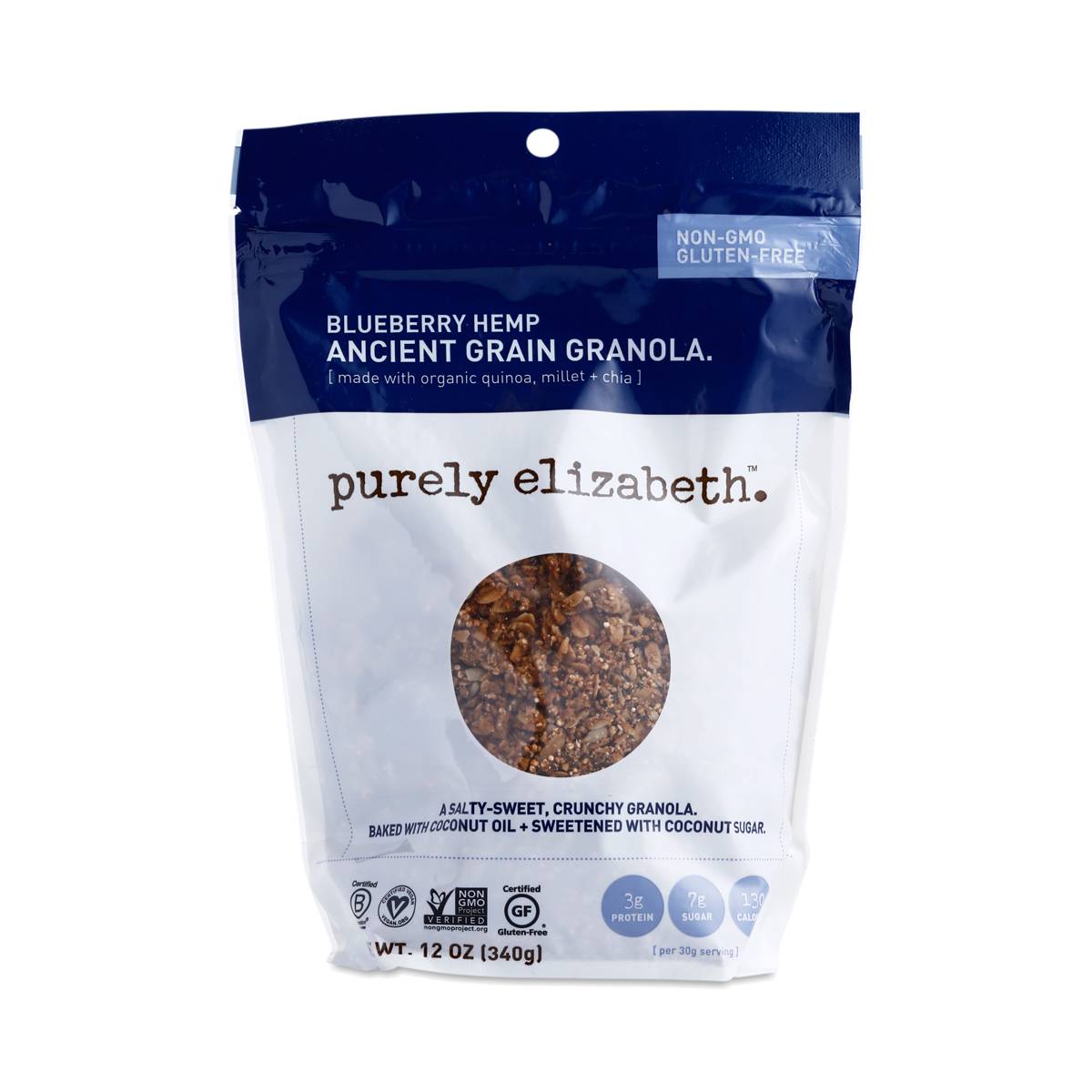 Purely Elizabeth Ancient Grain Granola Cereal Blueberry Hemp Thrive