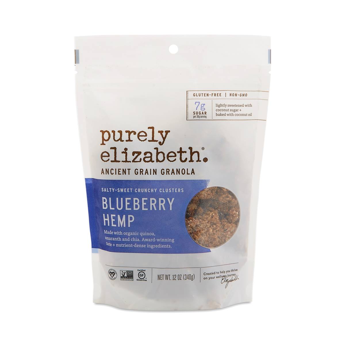 Purely Elizabeth Ancient Grain Granola Cereal, Blueberry Hemp Thrive Market