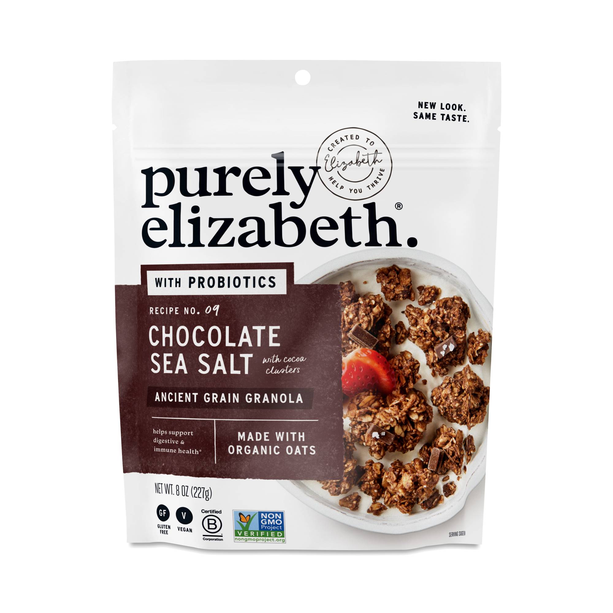 Probiotic Ancient Grain Granola, Chocolate Sea Salt