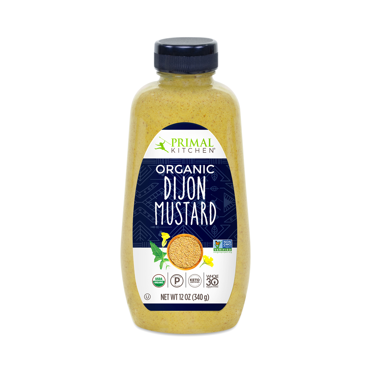 Primal Kitchen Organic Dijon Mustard 12 oz bottle