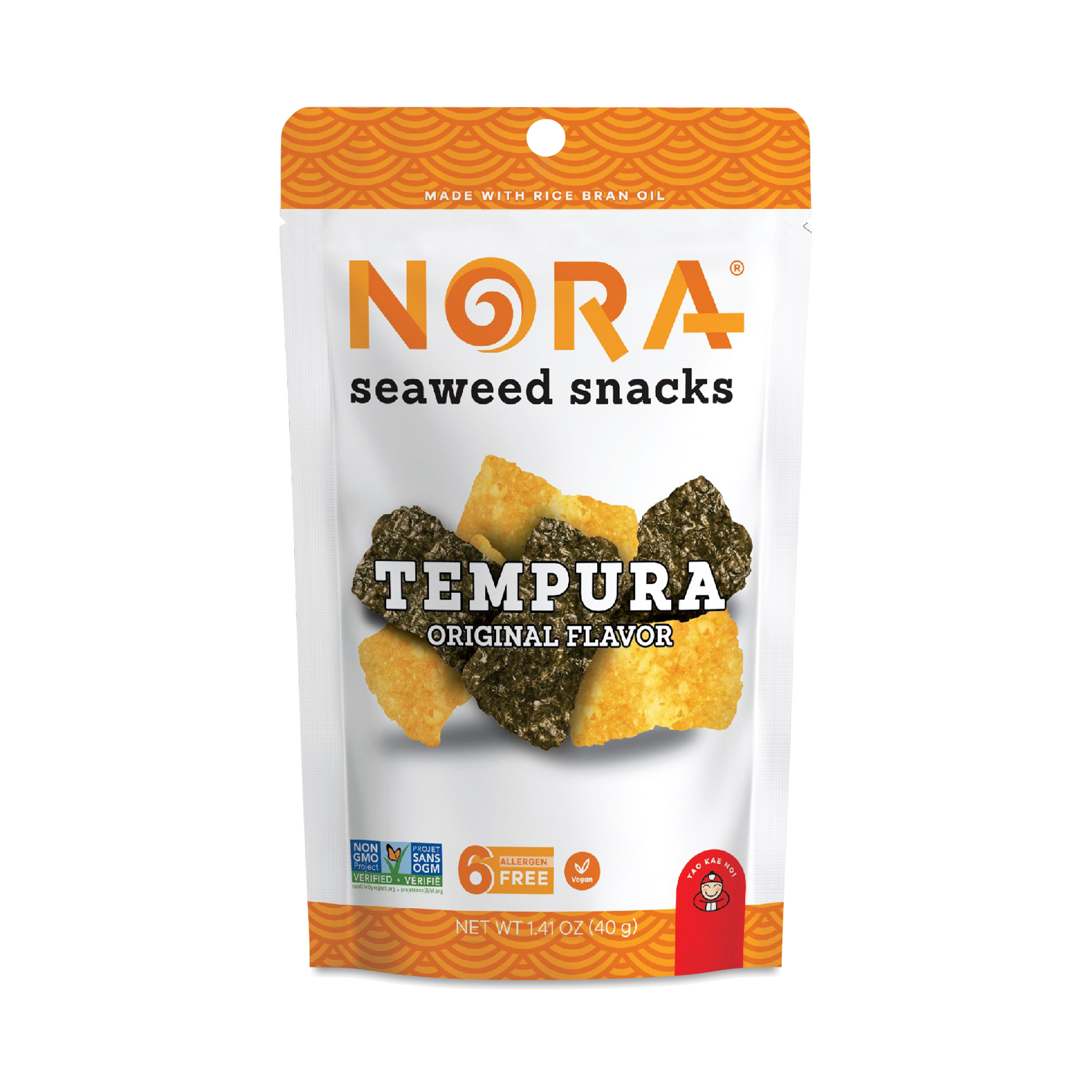 Nora Seaweed Snacks, Tempura Original | Thrive Market