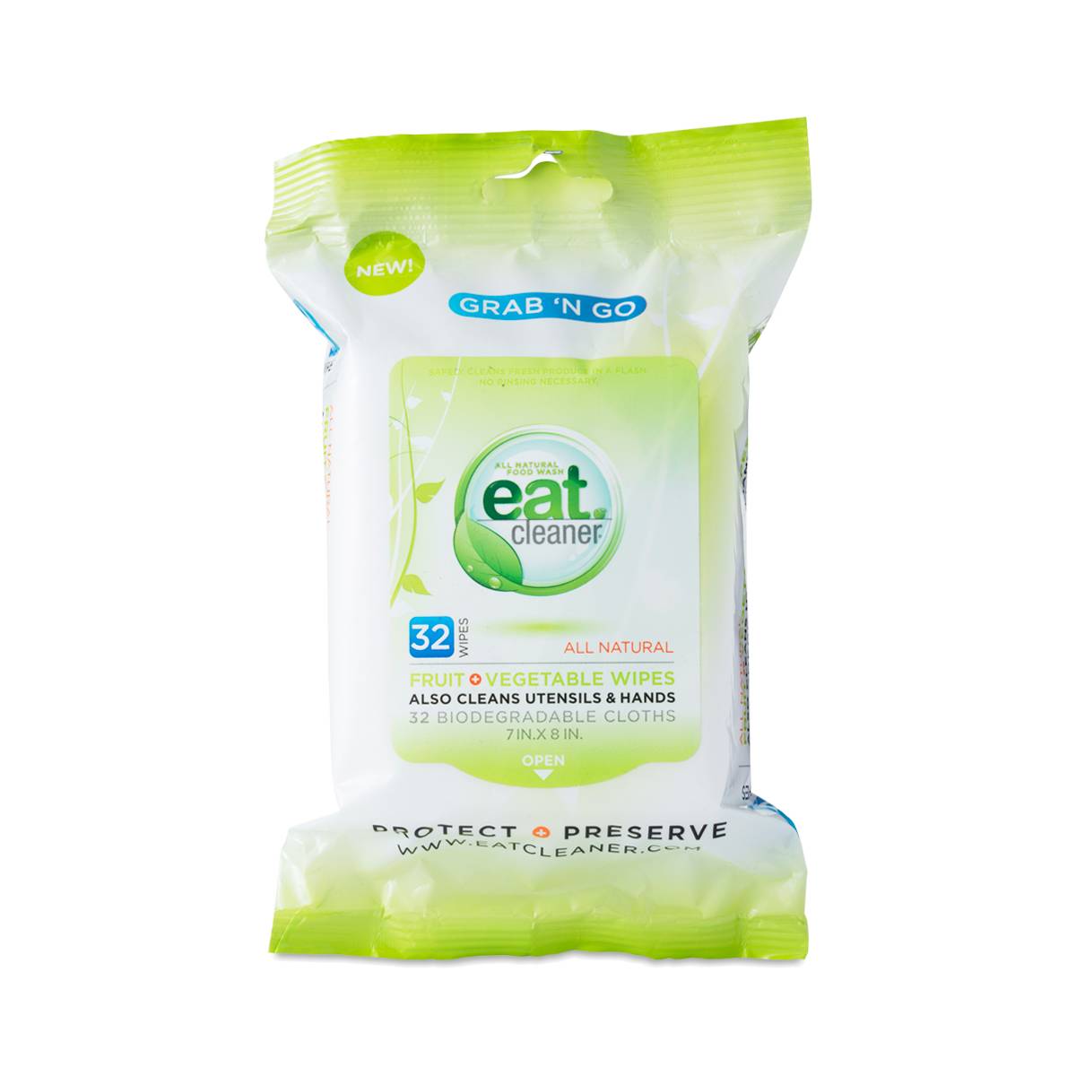 Grab 'N Go Fruit & Vegetable Wipes by Eat Cleaner Thrive Market