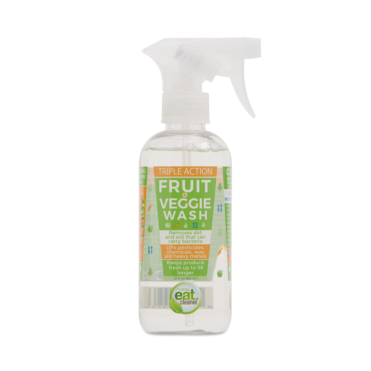 Eat Cleaner - Fruit & Veggie Wash, Produce Wash - Spray Bottle 12 fl. oz. 