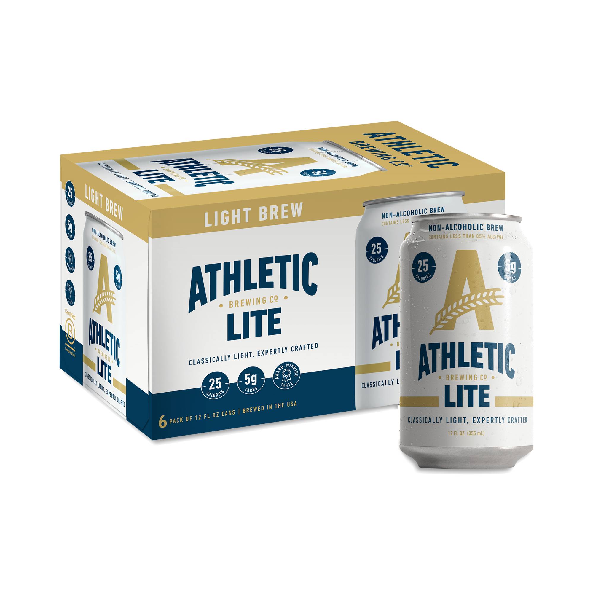 Non-Alcoholic Brew, Athletic Lite, Light Brew
