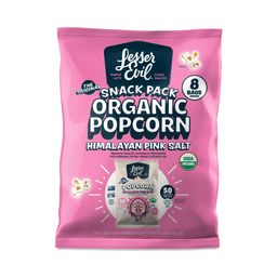 Organic Popcorn, Himalayan Pink Salt, Snack Pack