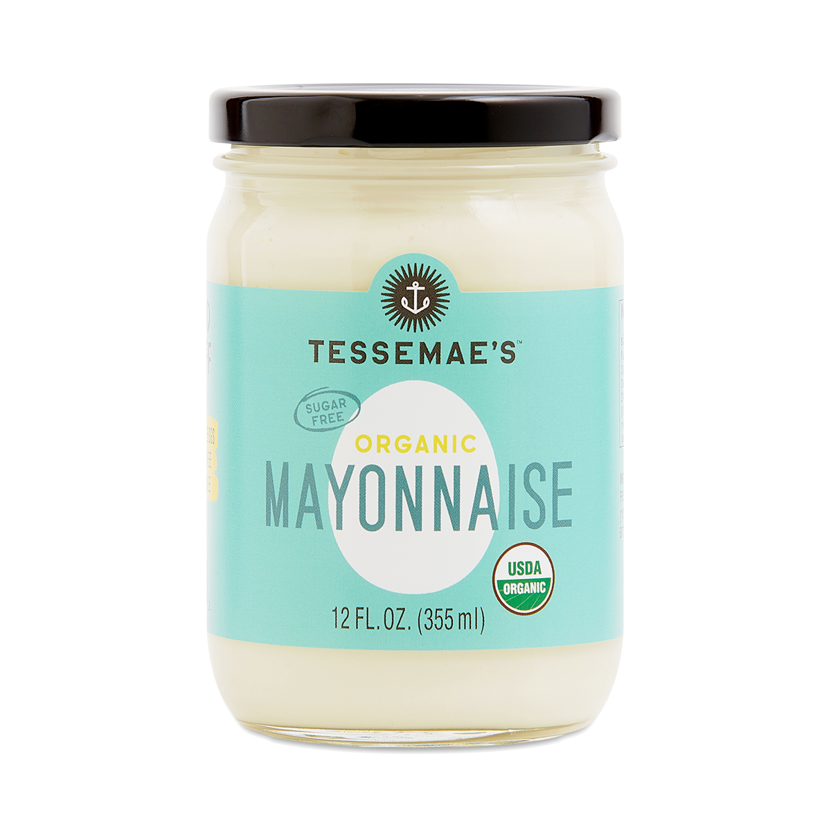 Tessemae's Organic Mayonnaise 12 oz jar