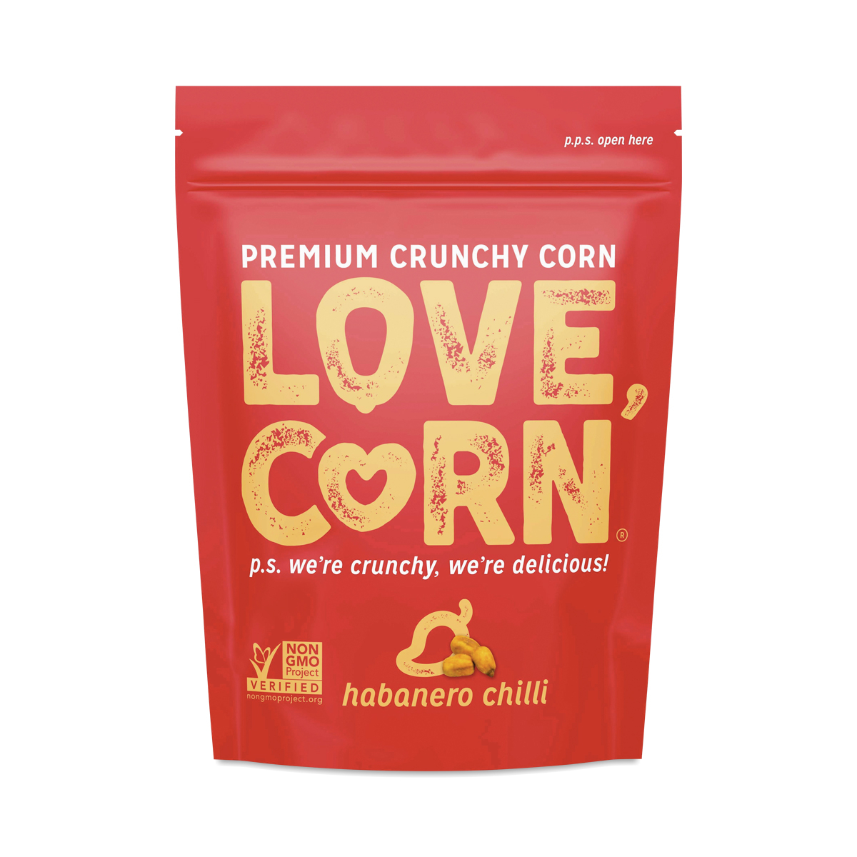 Love Corn Roasted Corn Snack, Sea Salt