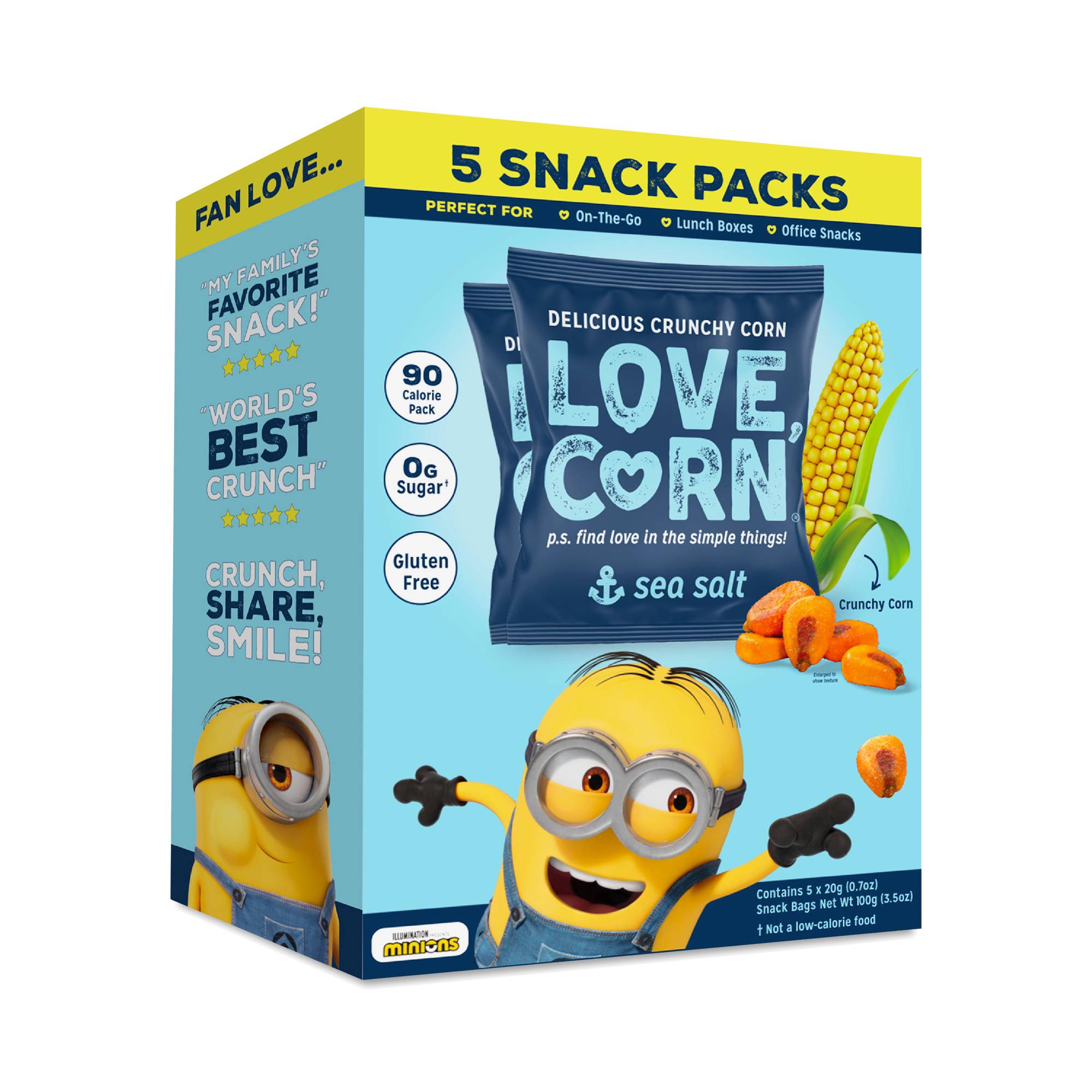 Delicious Crunchy Corn, Sea Salt, Snack Pack