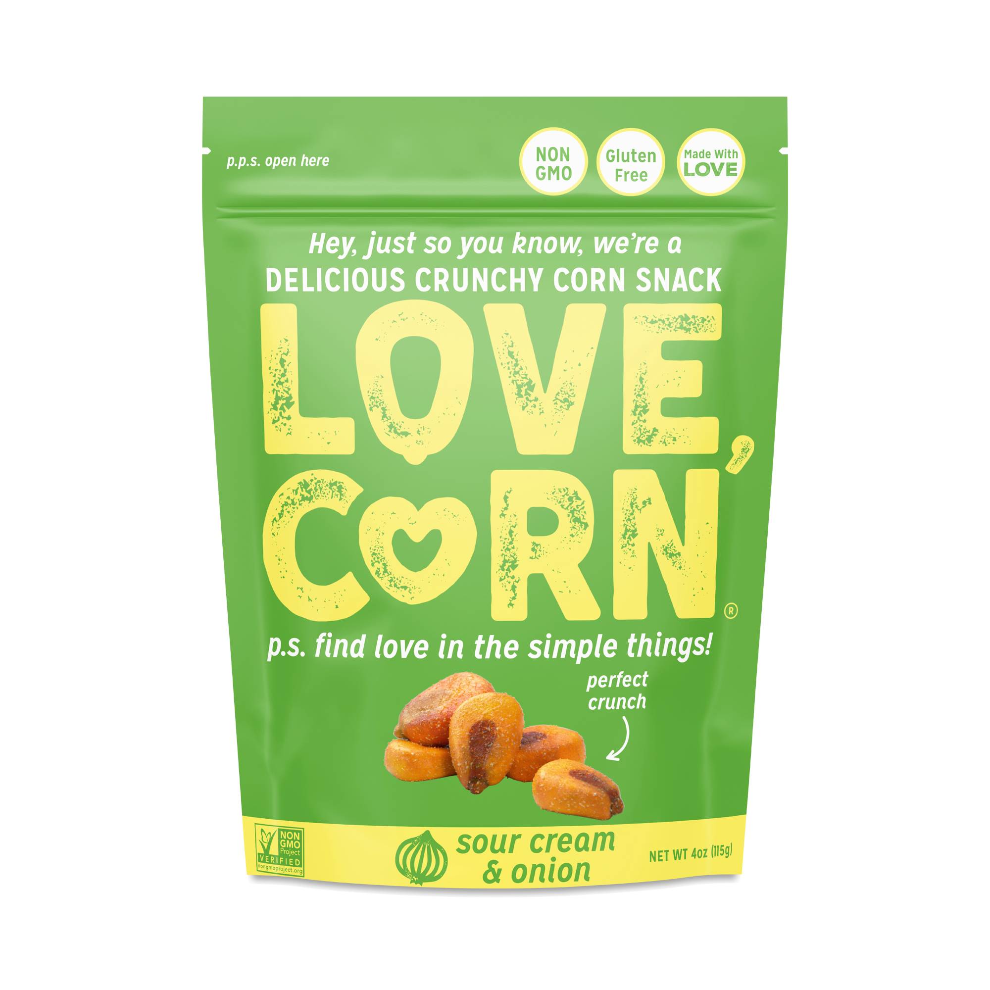 Roasted Corn Snack, Sour Cream & Onion, Value Size