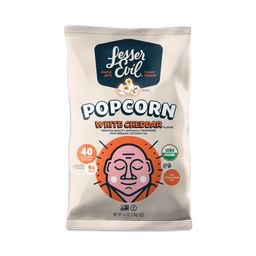 Organic Popcorn, White Cheddar