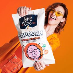 Organic Popcorn, White Cheddar