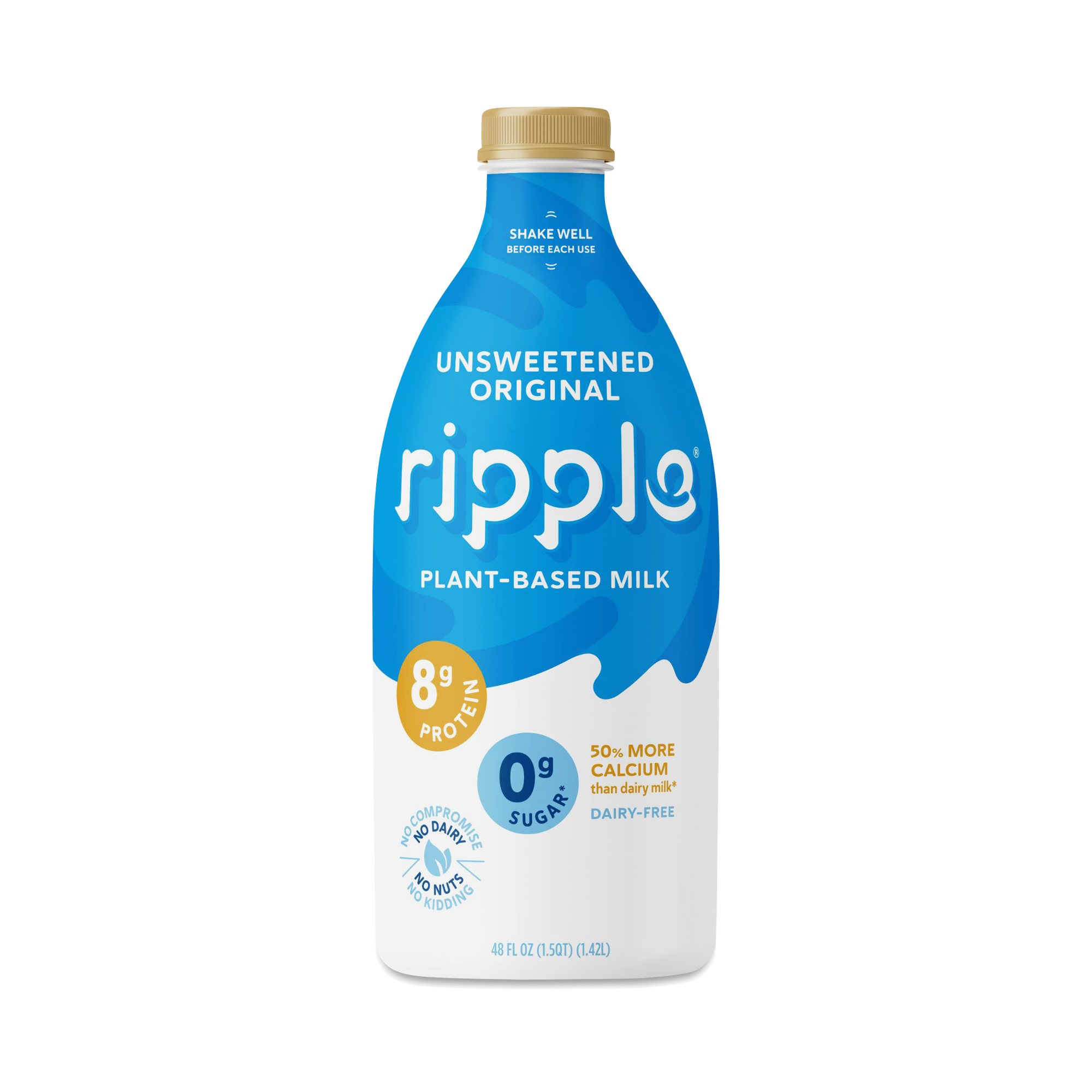 Ripple Plant-Based Milk, Unsweetened Original | Thrive Market