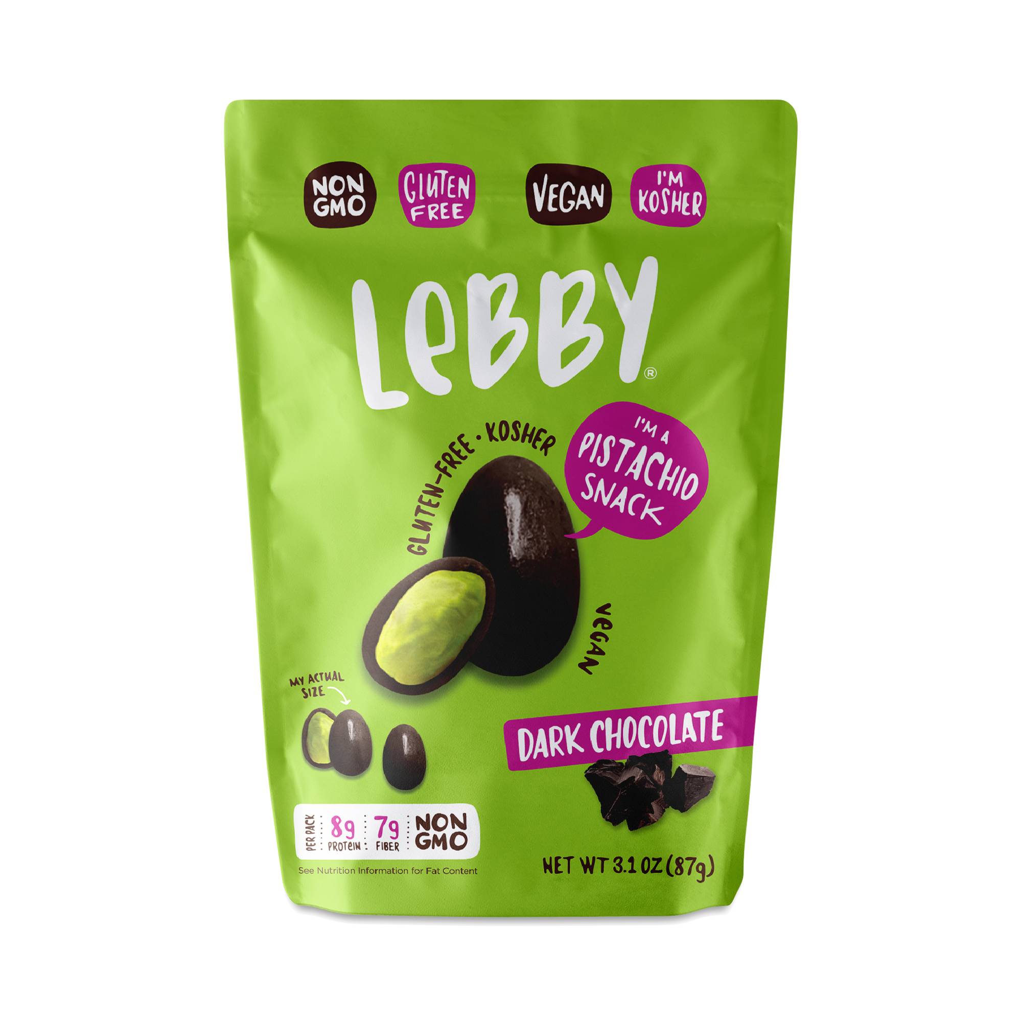 Pistachio Snacks, Dark Chocolate