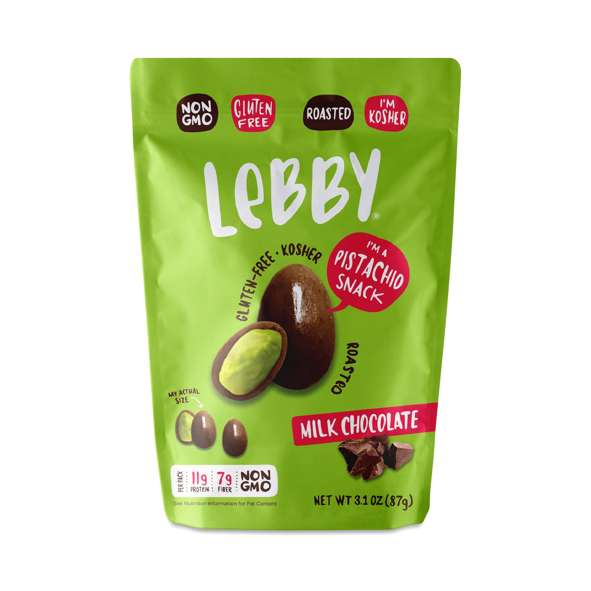 Pistachio Snacks, Milk Chocolate