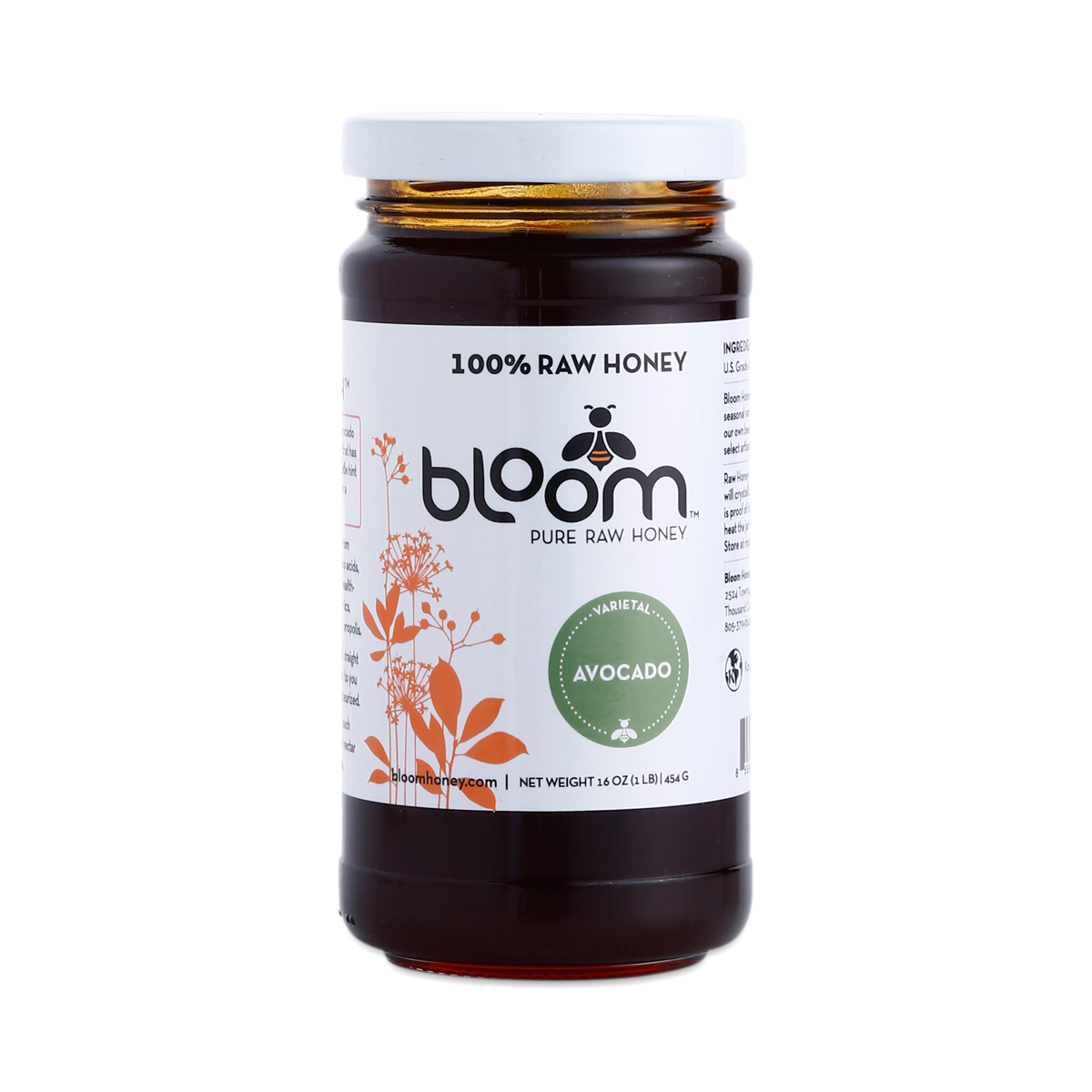 Avocado Pure Raw Honey