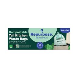 Compostable 13 Gallon Tall Kitchen Waste Bags