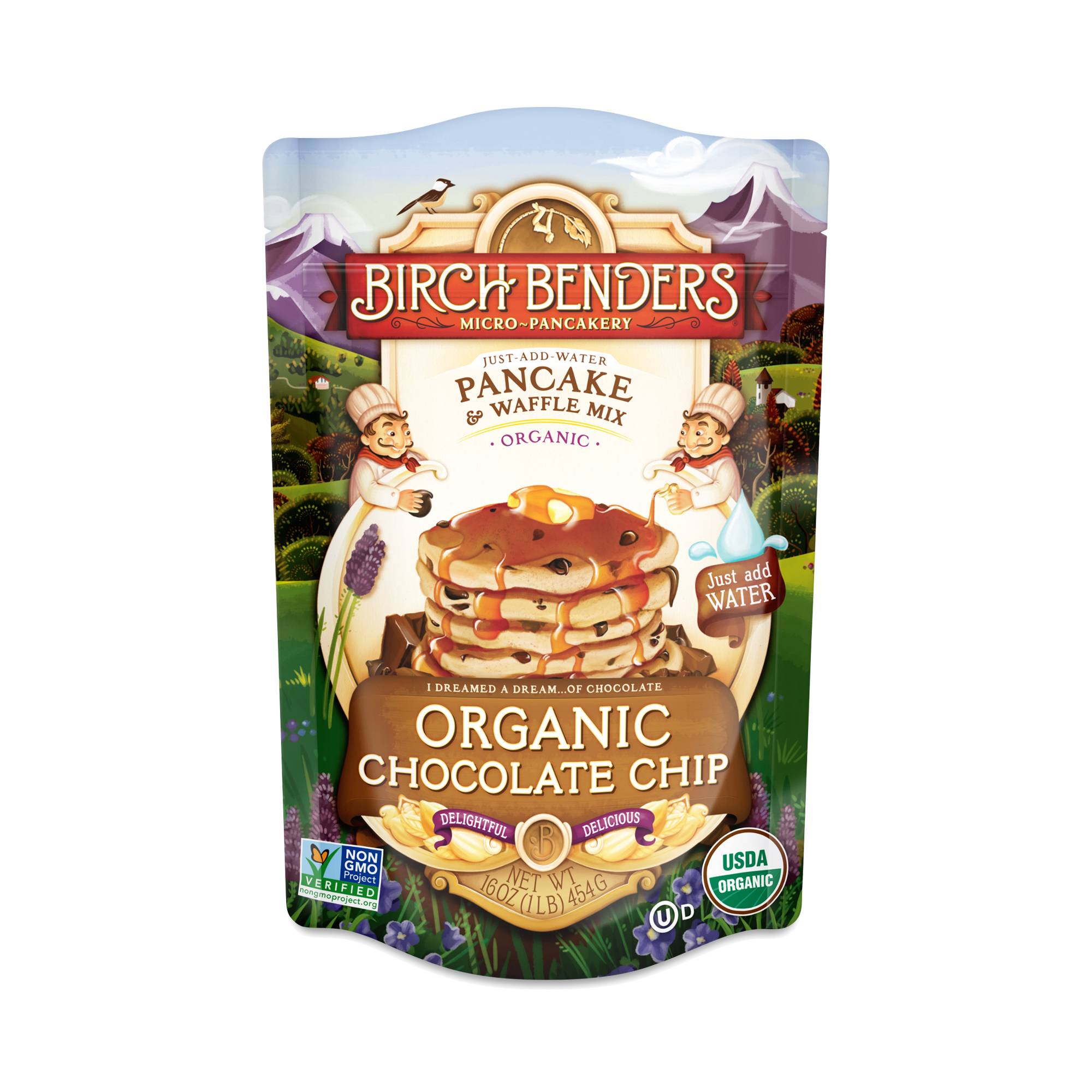 Organic Pancake & Waffle Mix, Chocolate Chip