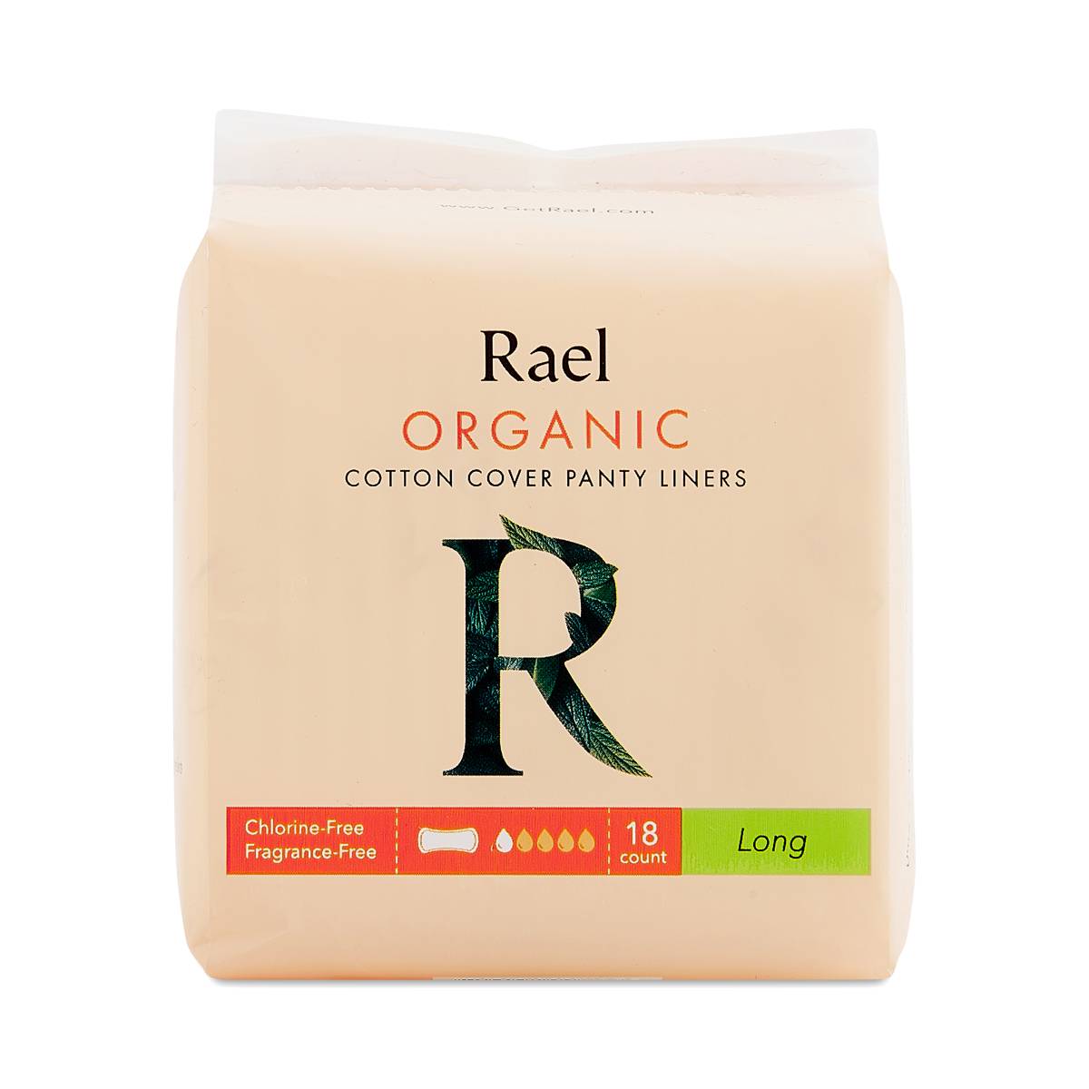 Rael Organic Panty Liners, Long Thrive Market