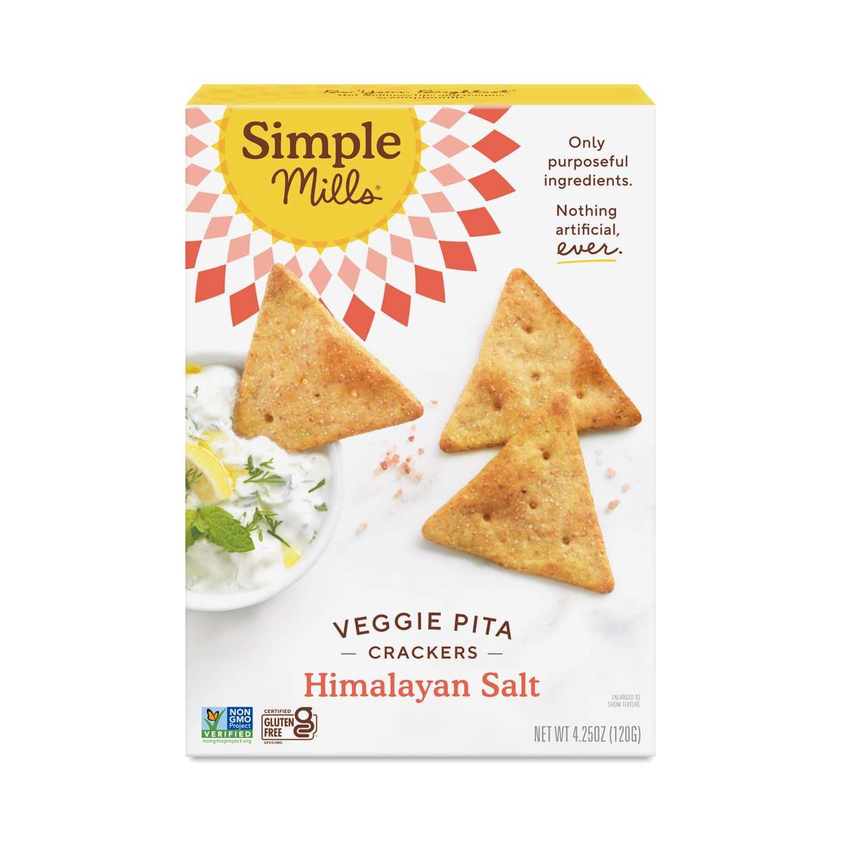 Simple Mills Veggie Pita Crackers, Himalayan Salt Thrive Market