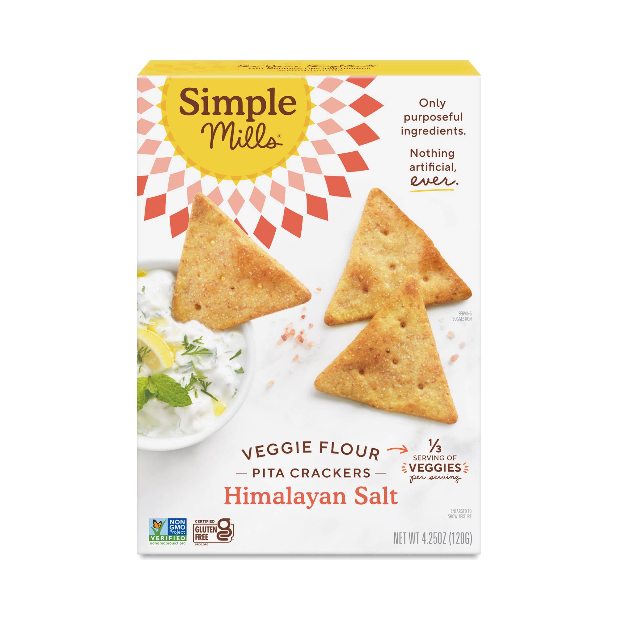 Veggie Pita Crackers, Himalayan Salt
