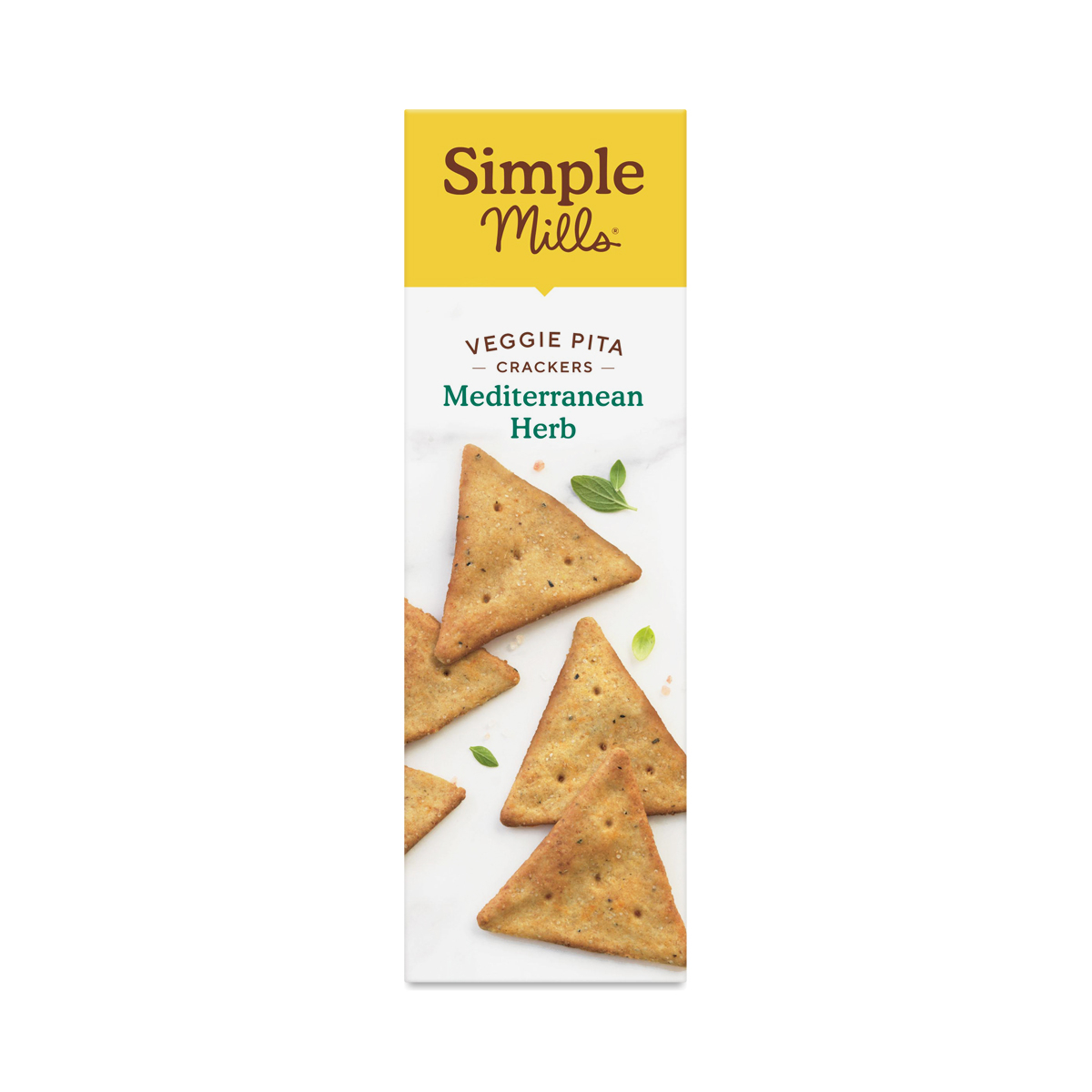 Simple Mills Veggie Pita Crackers, Mediterranean Herb Thrive Market