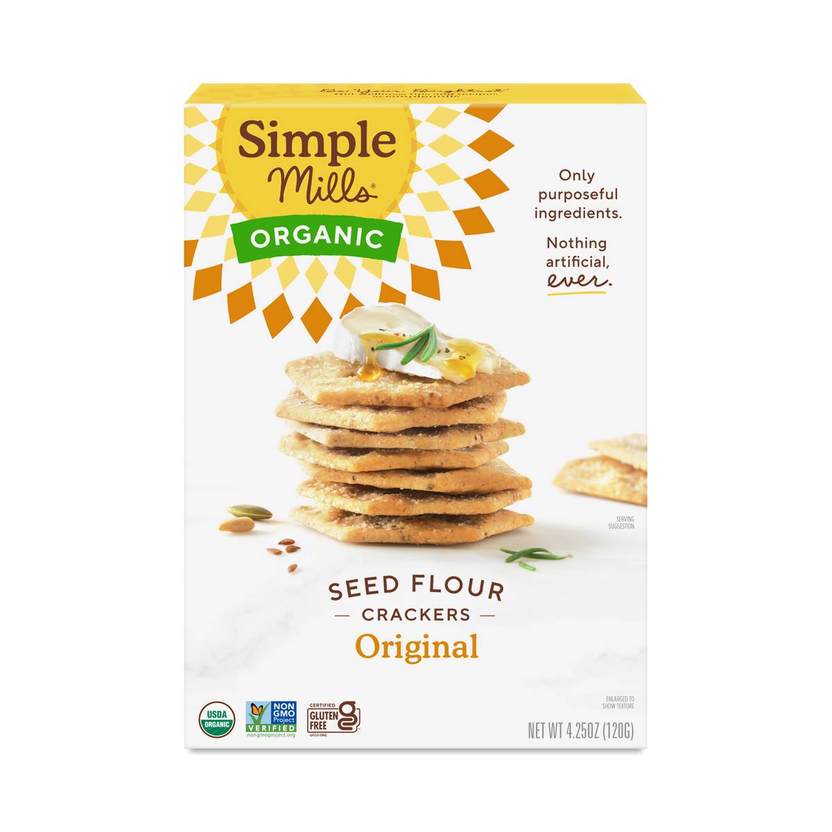 Organic Seed Flour Crackers, Original