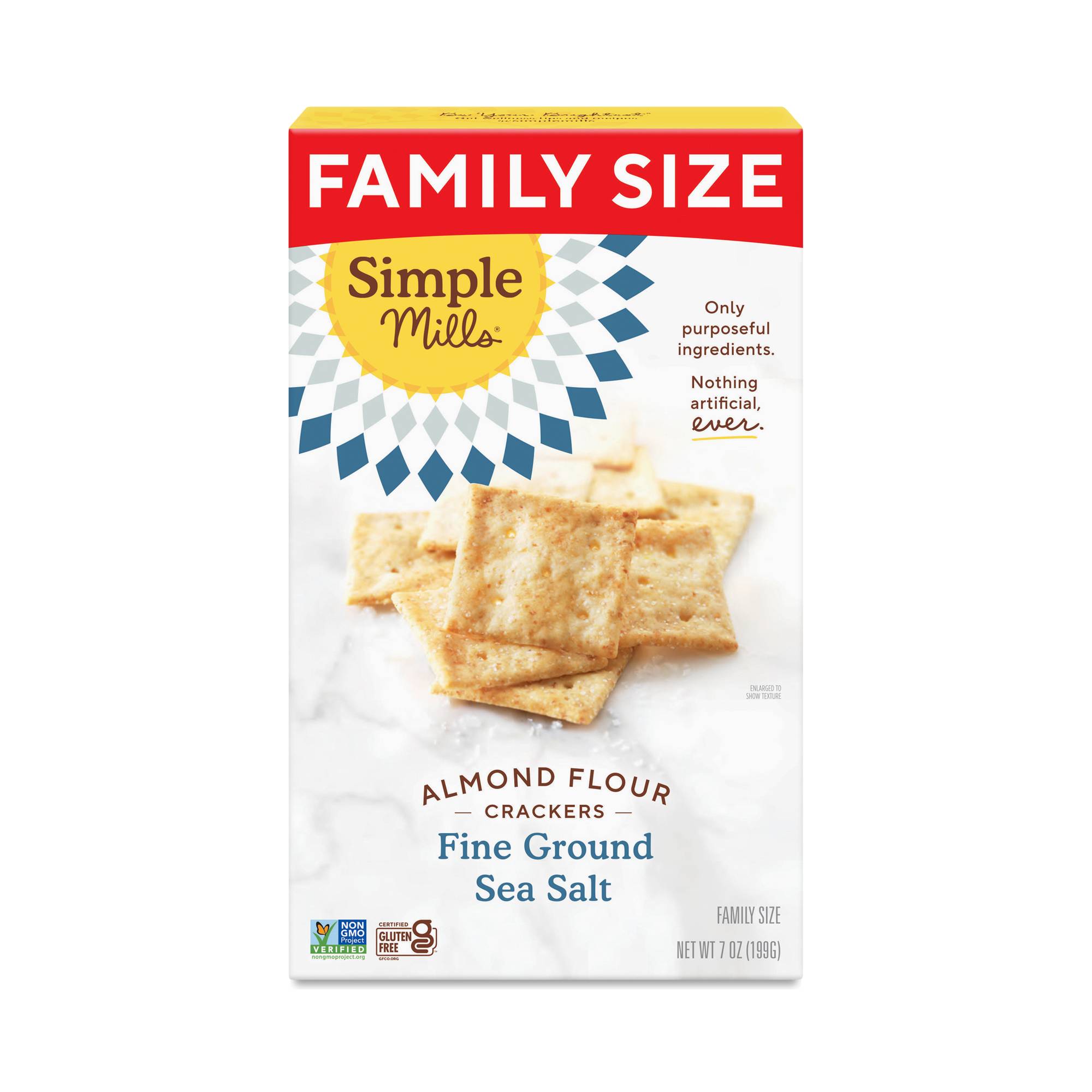 Almond Flour Crackers, Fine Ground Sea Salt, Family Size