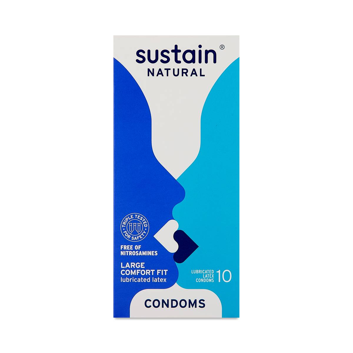 10Pack Lubricated Comfort Fit Condom by Sustain Thrive Market