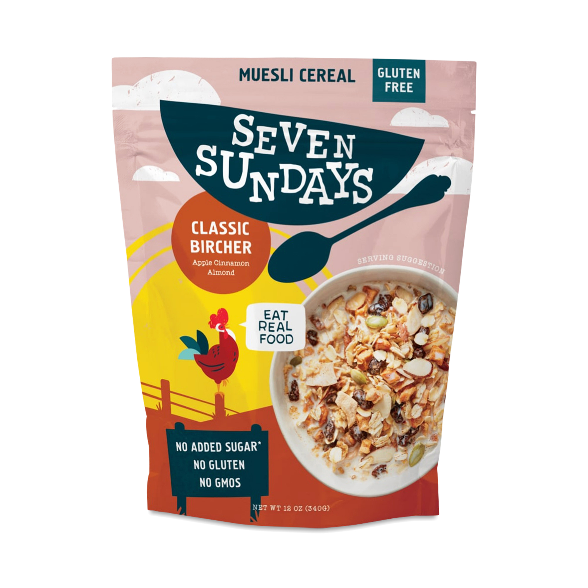 Seven Sundays Classic Bircher Muesli, Apple Cinnamon Almond Thrive Market