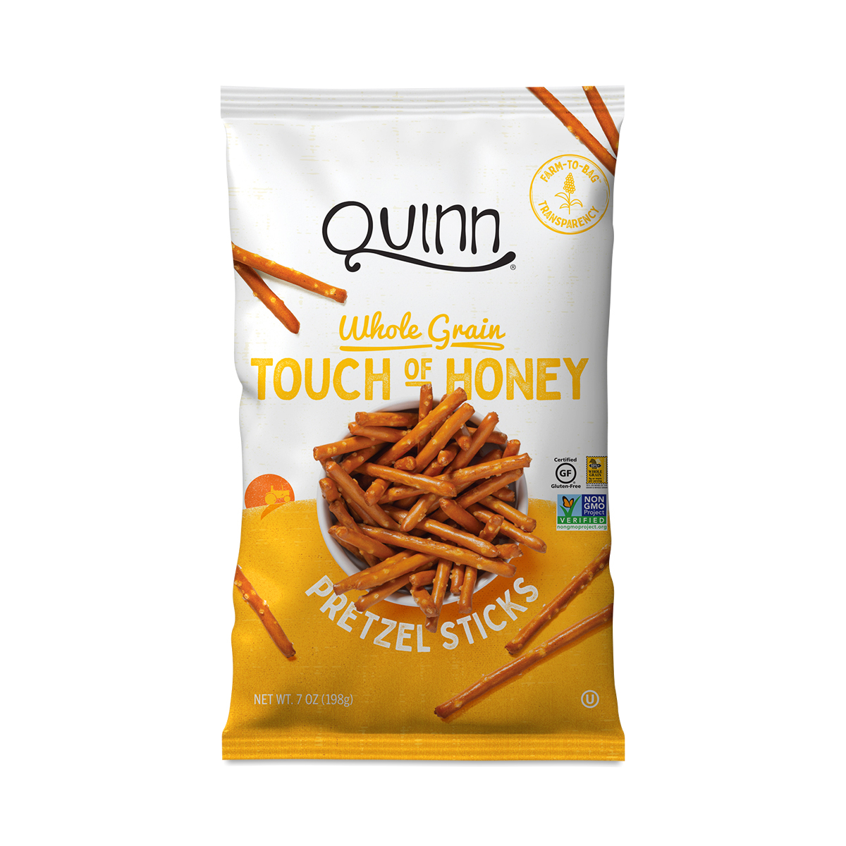 Quinn Snacks Pretzels Sticks, Touch of Honey Thrive Market