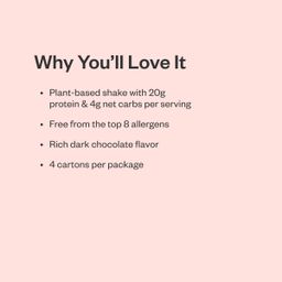 Plant-Based Protein Shake, Dark Chocolate
