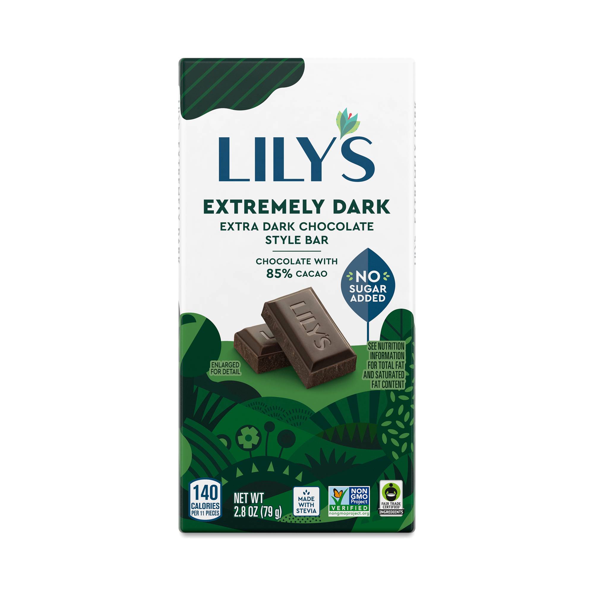 Extremely Dark Chocolate Style Bar, 85% Cacao