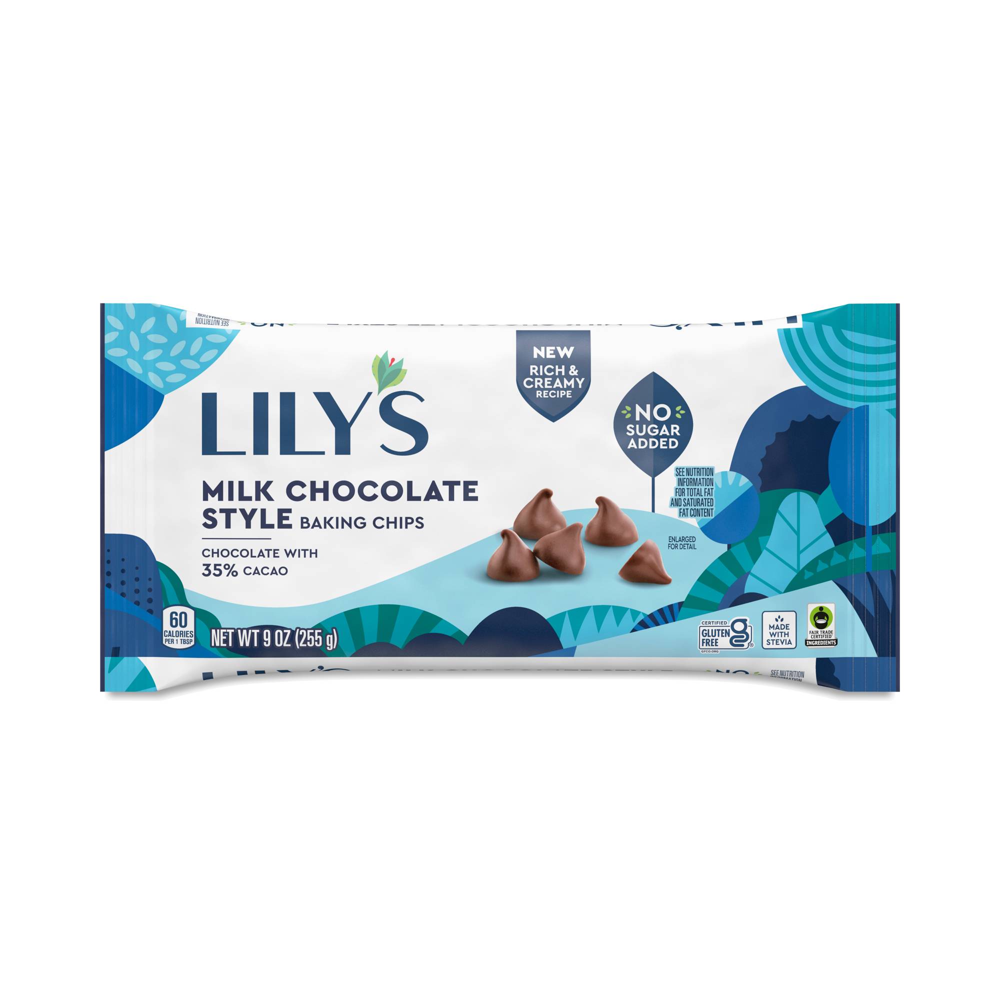 Baking Chips, Milk Chocolate Style, 35% Cacao