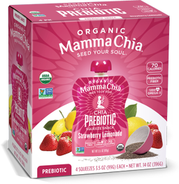 Prebiotic Chia Squeeze, Strawberry Lemonade