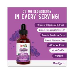 Organic Elderberry Drops, Blueberry Raspberry